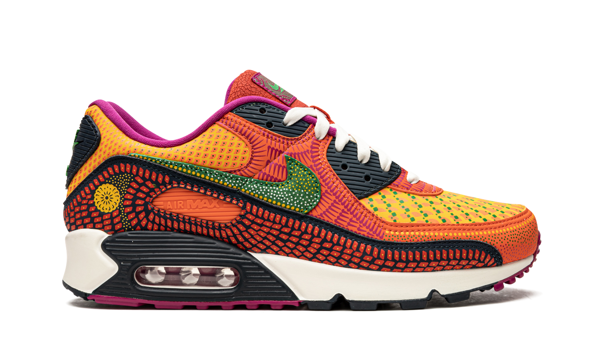 nike air max 90 dia de los muertos+DC5154-458+diagnol right view 1