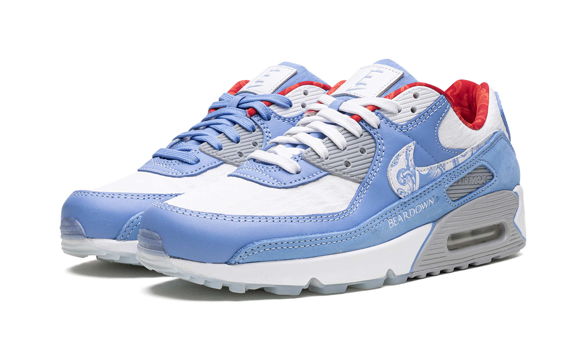 nike air max 90 doernbecher 2023+FD9710-400+diagnol left view