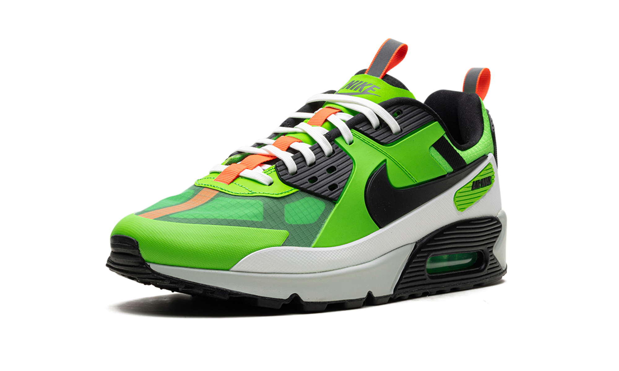 nike air max 90 drift action green+FB2877-300+left diagnol single view