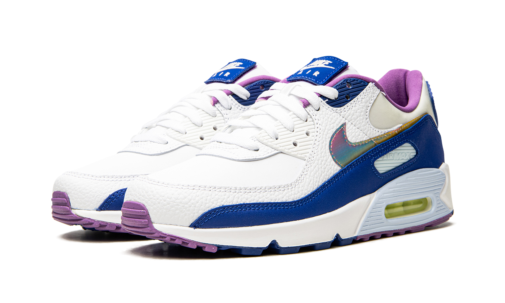 nike air max 90 easter blue 2020+CT3623-100+diagnol left view