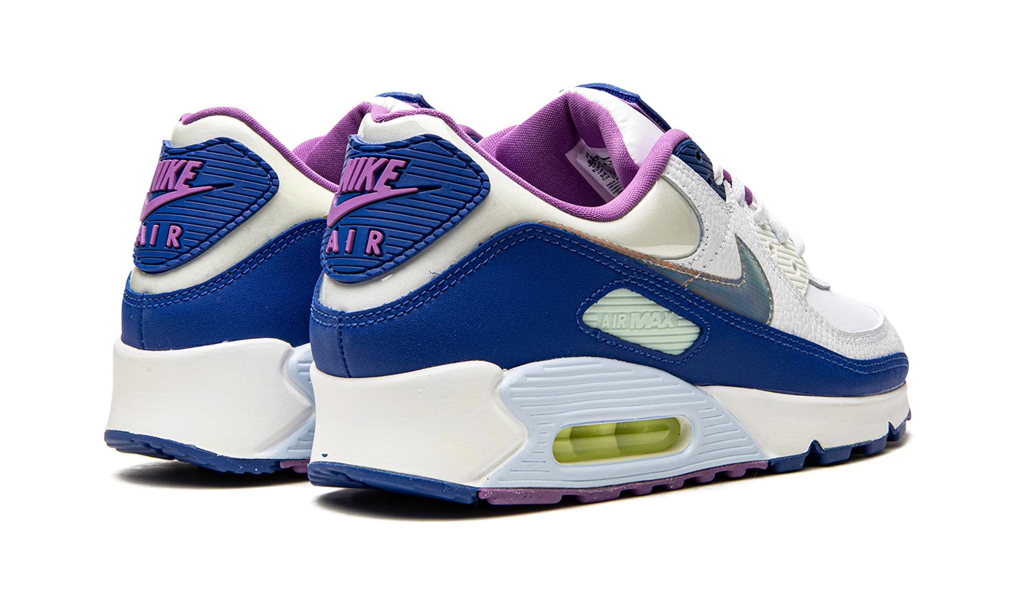 nike air max 90 easter blue 2020+CT3623-100+diagnol right behind view