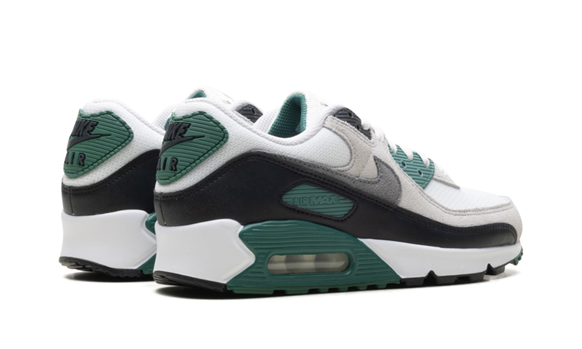 nike air max 90 evergreen aura+DM0029-116+diagnol right behind view