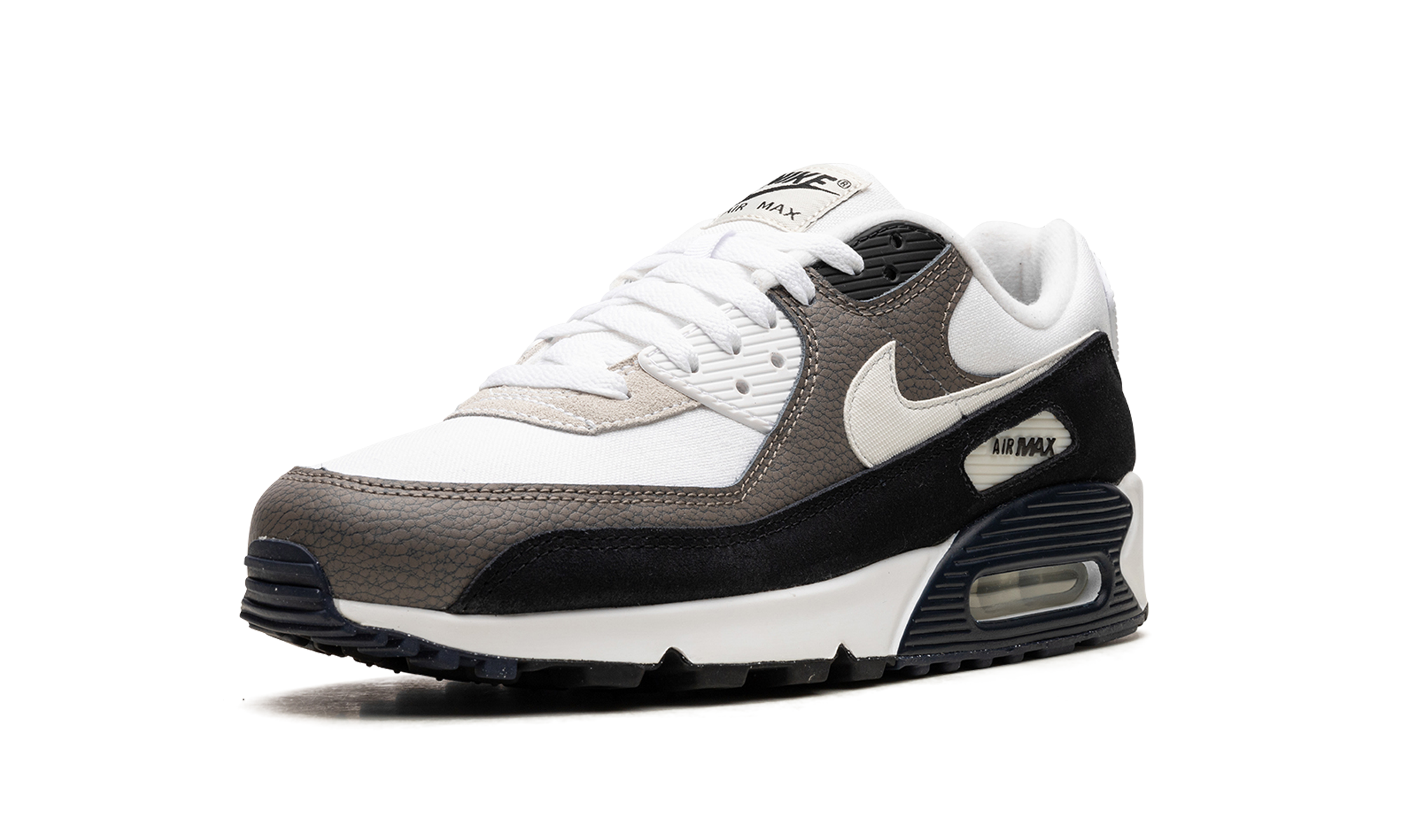 nike air max 90 flat pewter obsidian+DZ3522-002+left diagnol single view