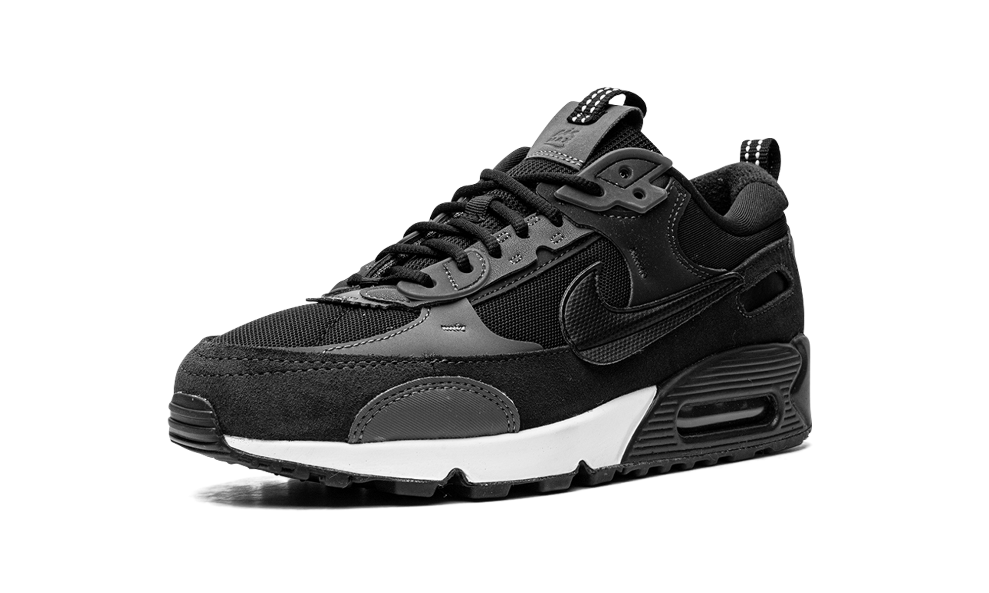 nike air max 90 futura black women s+DM9922-003+left diagnol single view