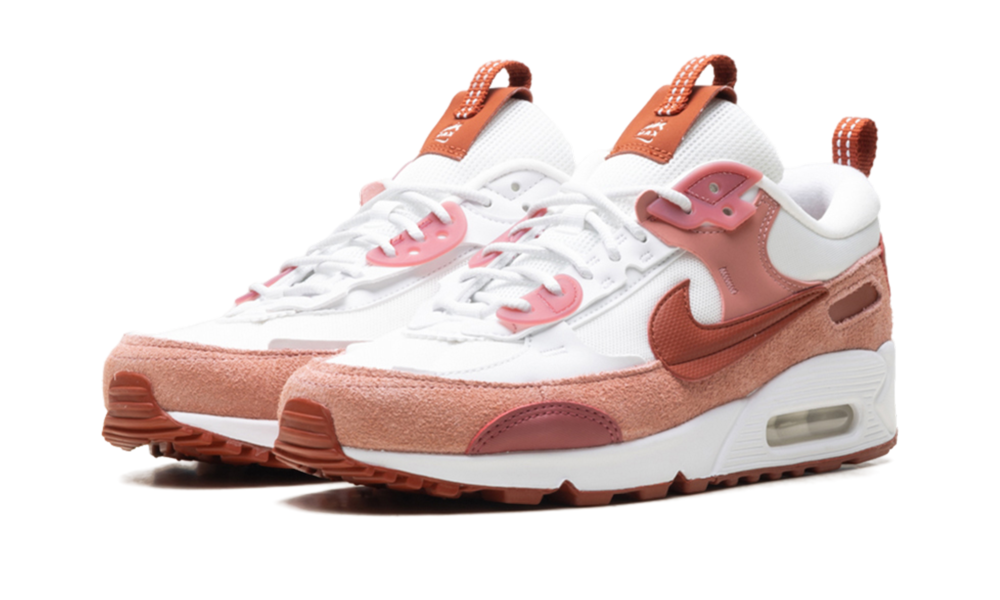 nike air max 90 futura red stardust women s+FQ8881-618+diagnol left view