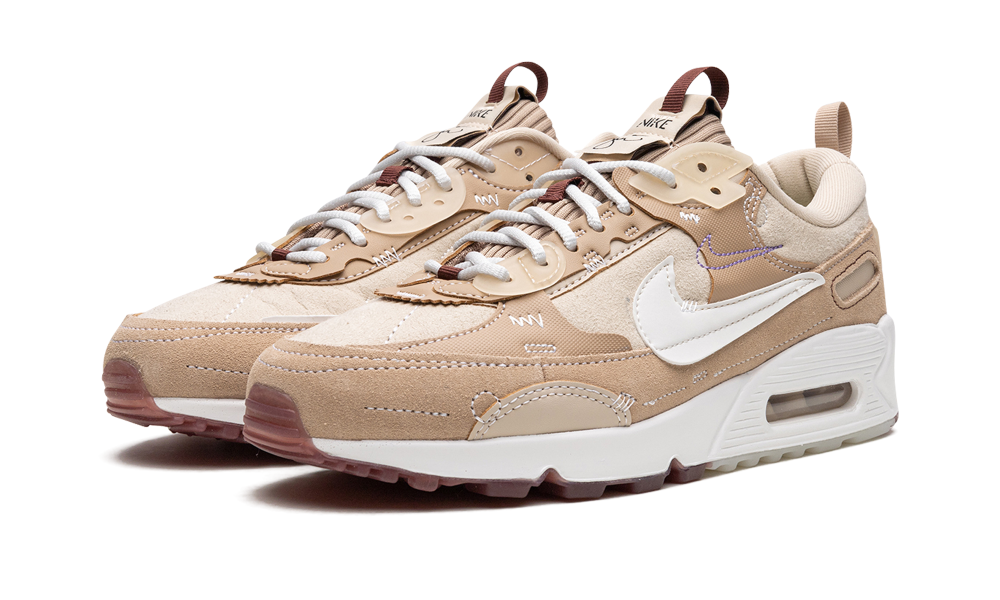 nike air max 90 futura serena williams design crew sanddrift women s+DX4221-200+diagnol left view