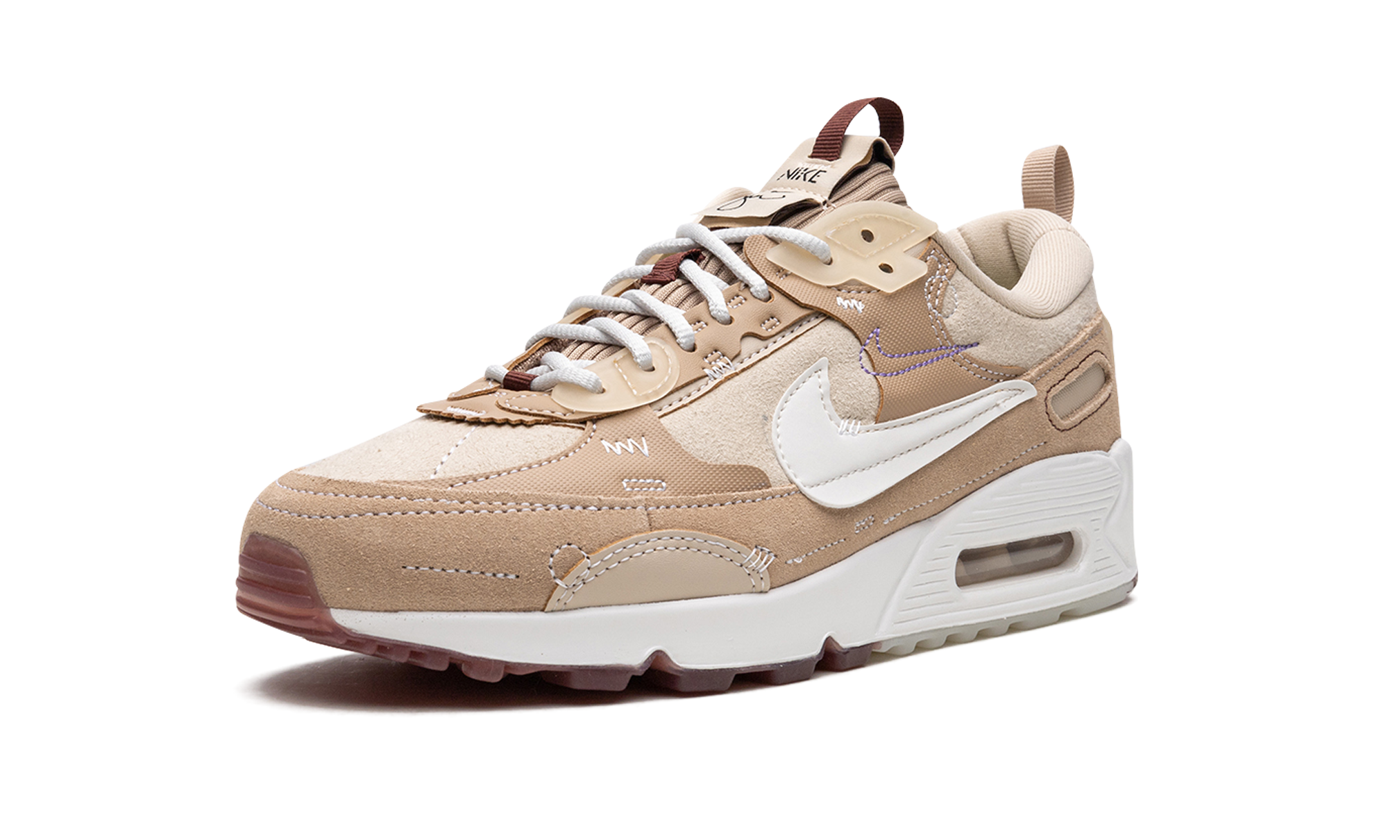 nike air max 90 futura serena williams design crew sanddrift women s+DX4221-200+left diagnol single view