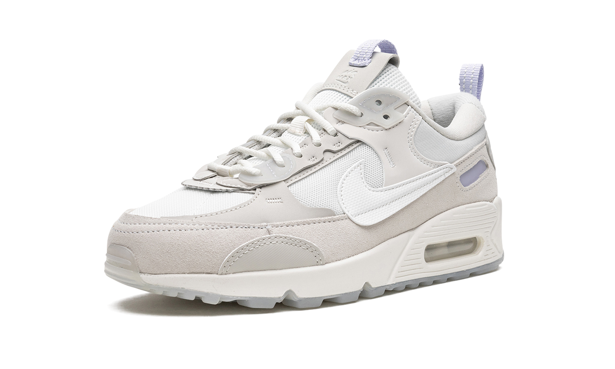 nike air max 90 futura summit white light bone women s+DM9922-102+left diagnol single view