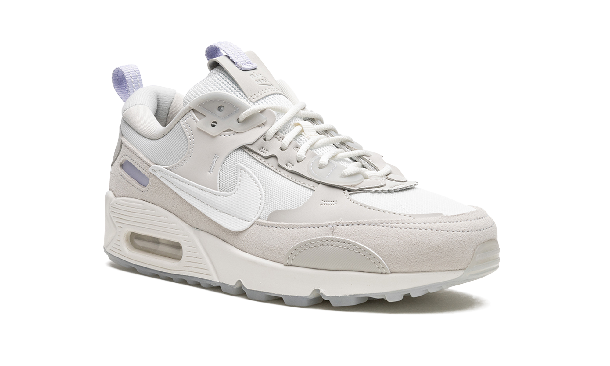 nike air max 90 futura summit white light bone women s+DM9922-102+diagnol right view