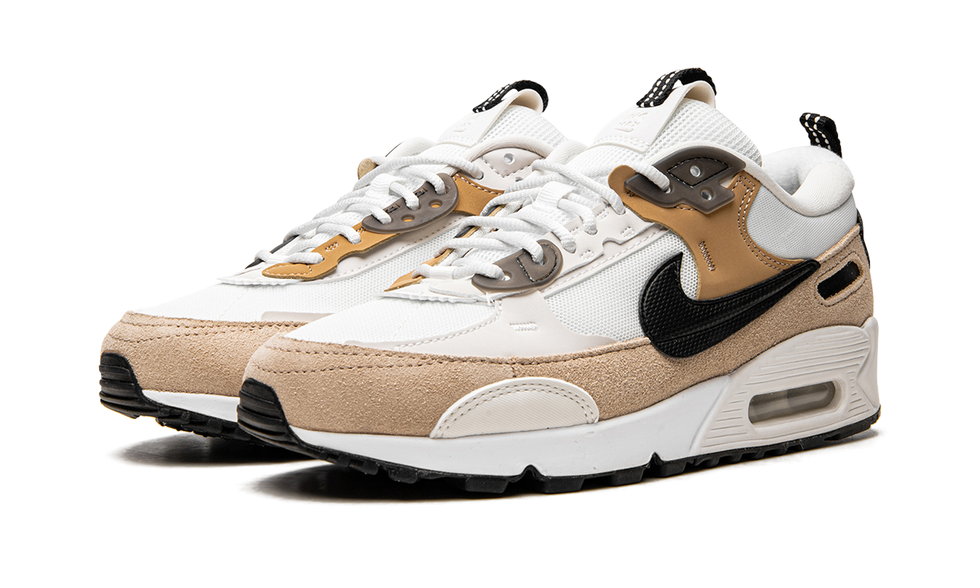 nike air max 90 futura tan women s+DM9922-002+diagnol left view