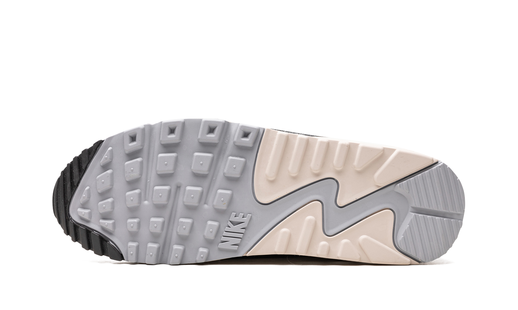 nike air max 90 futura wolf grey summit white light orewood brown medium ash women s+DZ4708-001+bottom view