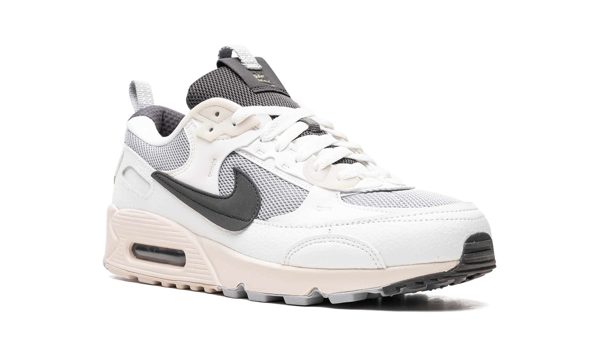 nike air max 90 futura wolf grey summit white light orewood brown medium ash women s+DZ4708-001+diagnol right view
