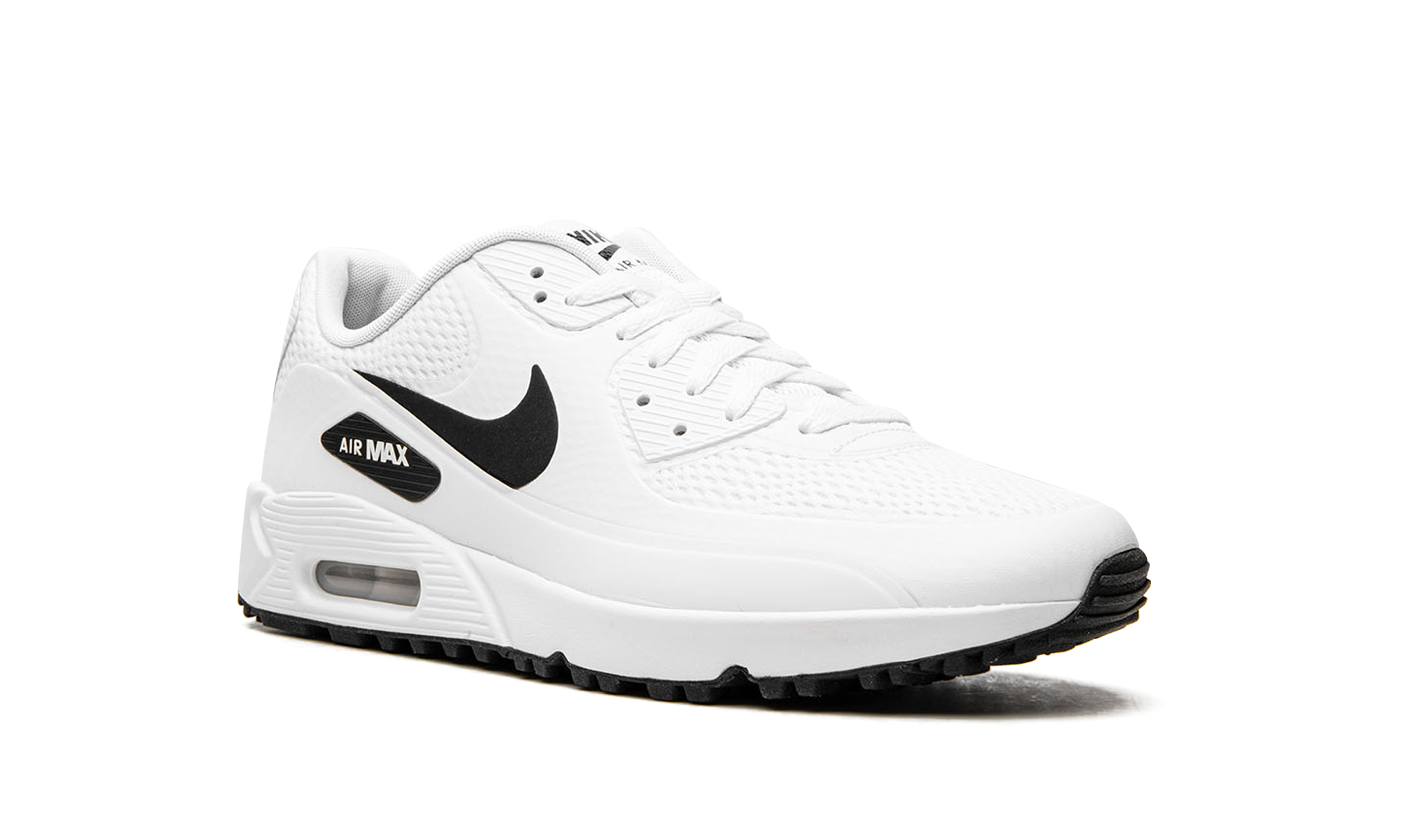 nike air max 90 golf white black+CU9978-101+diagnol right view