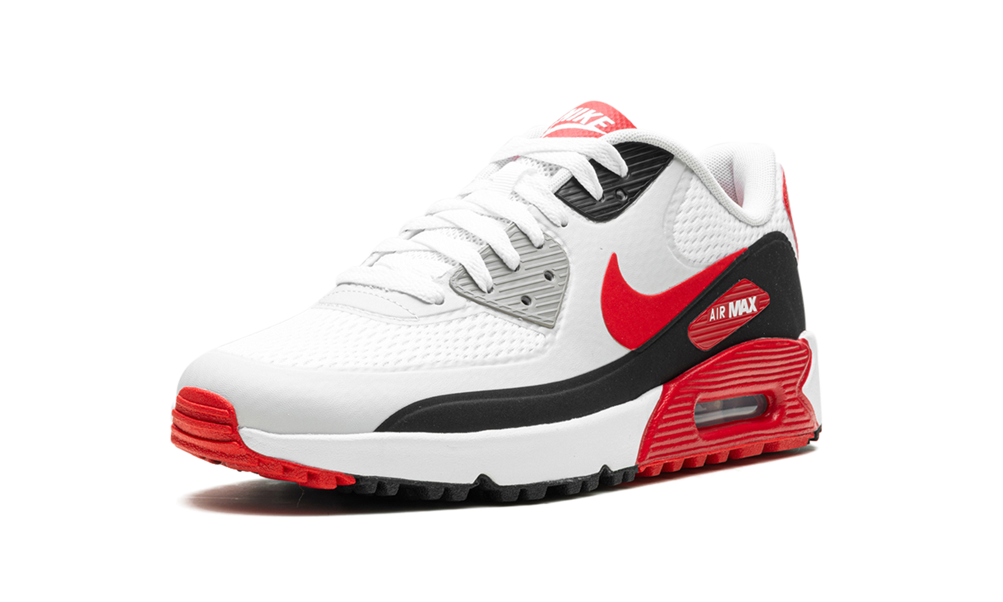 nike air max 90 golf white black university red+DX5999-162+left diagnol single view