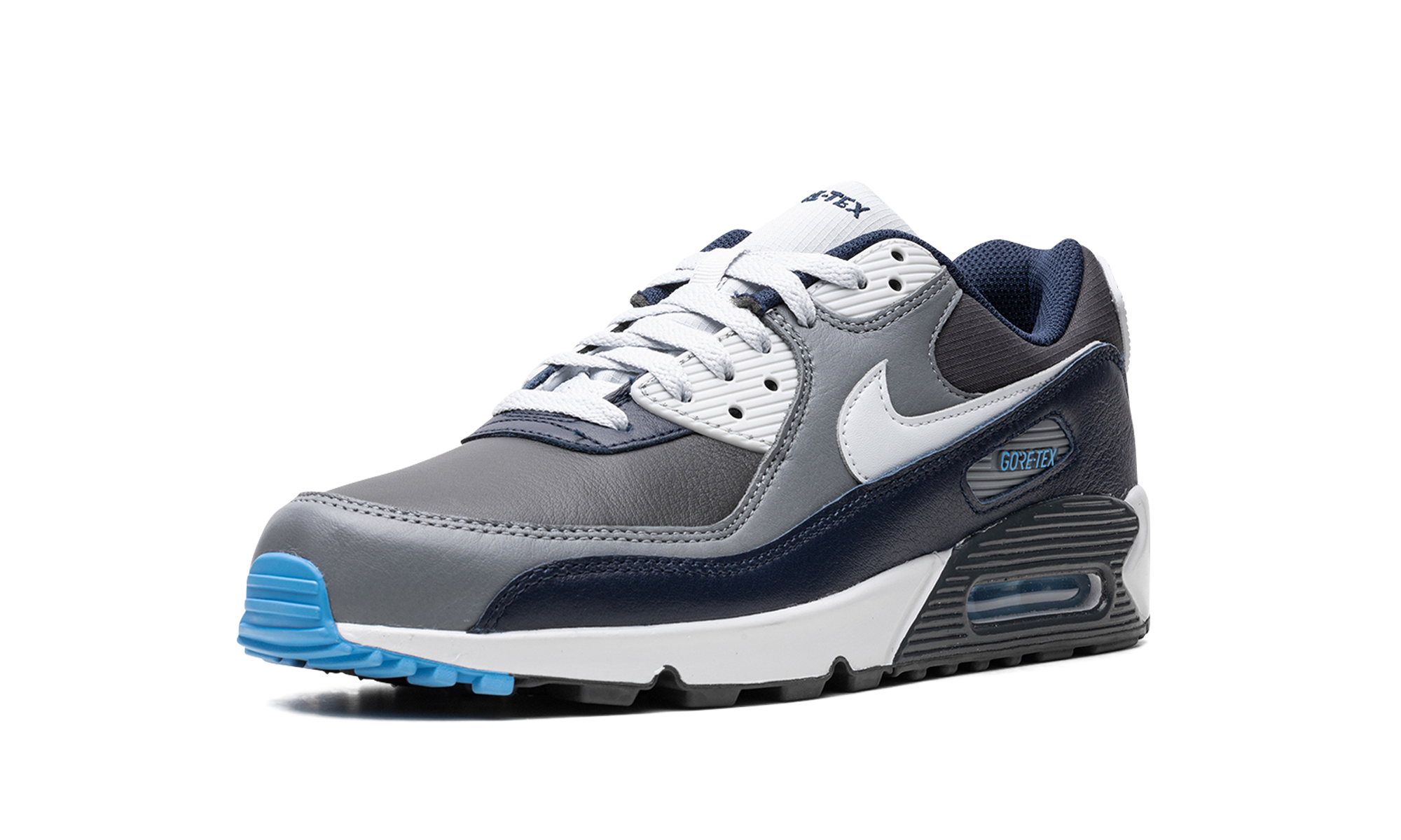 nike air max 90 gore tex anthracite obsidian+DJ9779-004+left diagnol single view