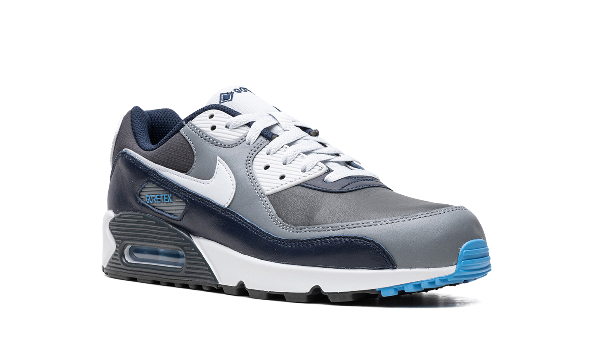 nike air max 90 gore tex anthracite obsidian+DJ9779-004+diagnol right view