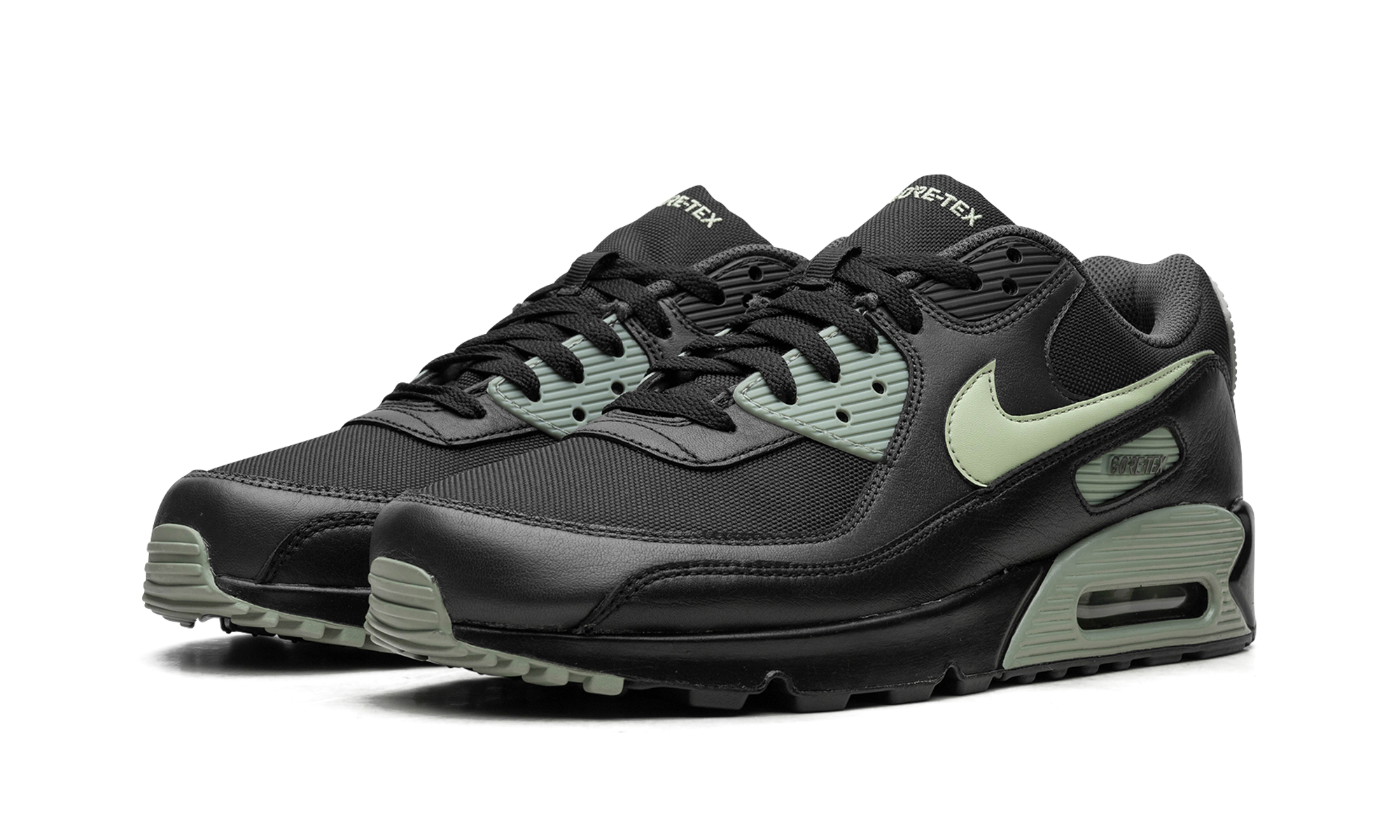 nike air max 90 gore tex black honeydew+FD5810-001+diagnol left view