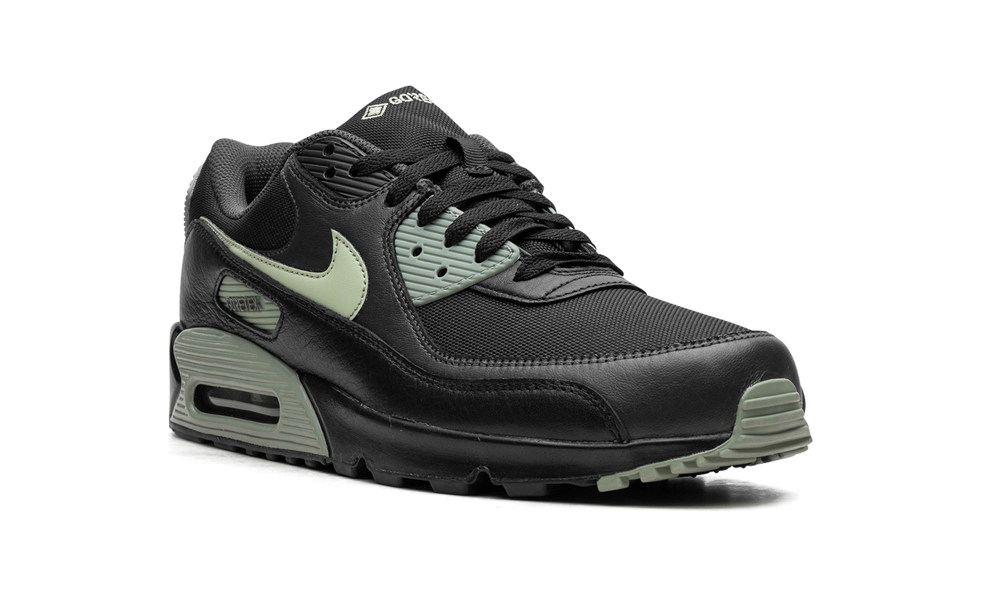 nike air max 90 gore tex black honeydew+FD5810-001+diagnol right view
