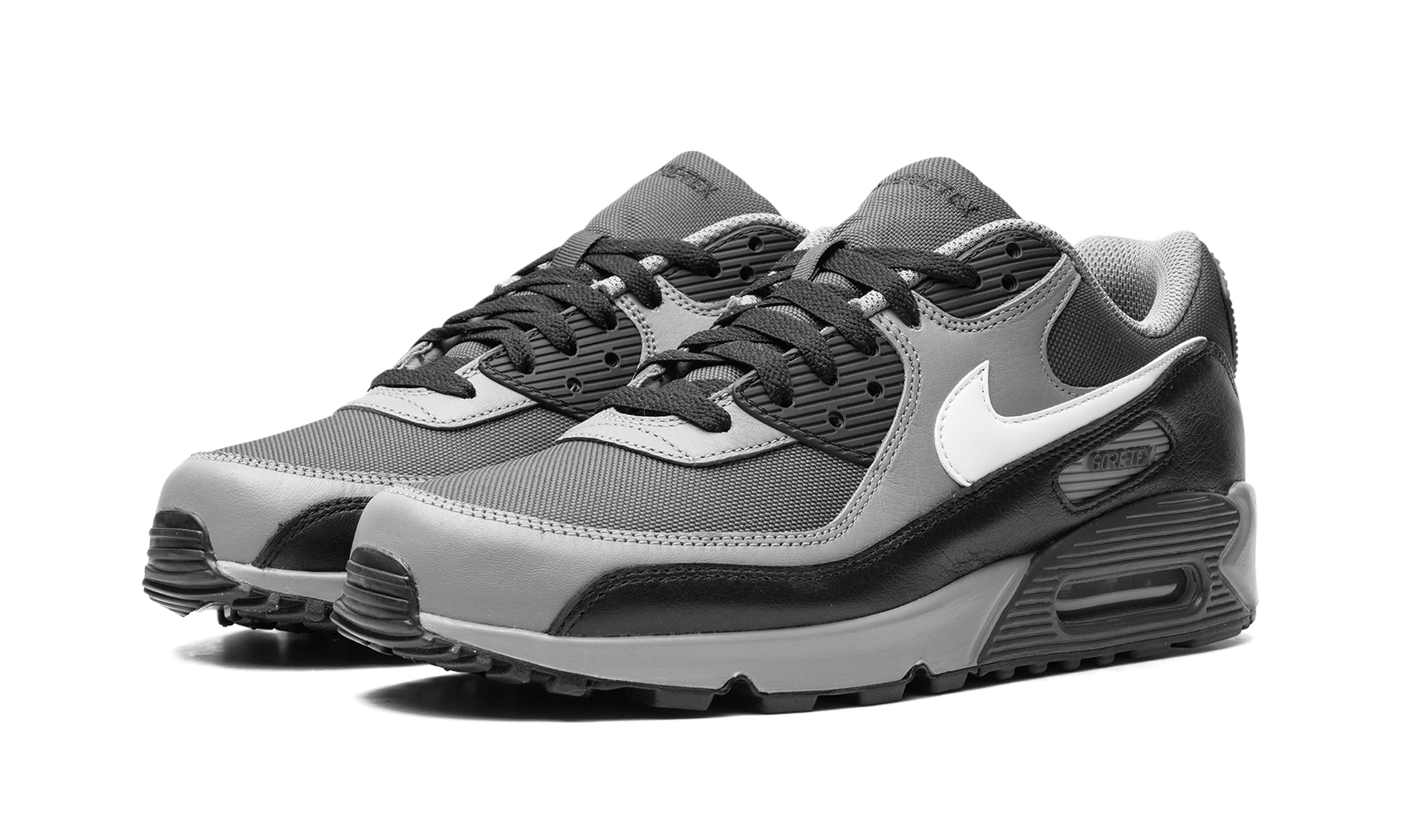 nike air max 90 gore tex dark smoke grey+FD5810-002+diagnol left view