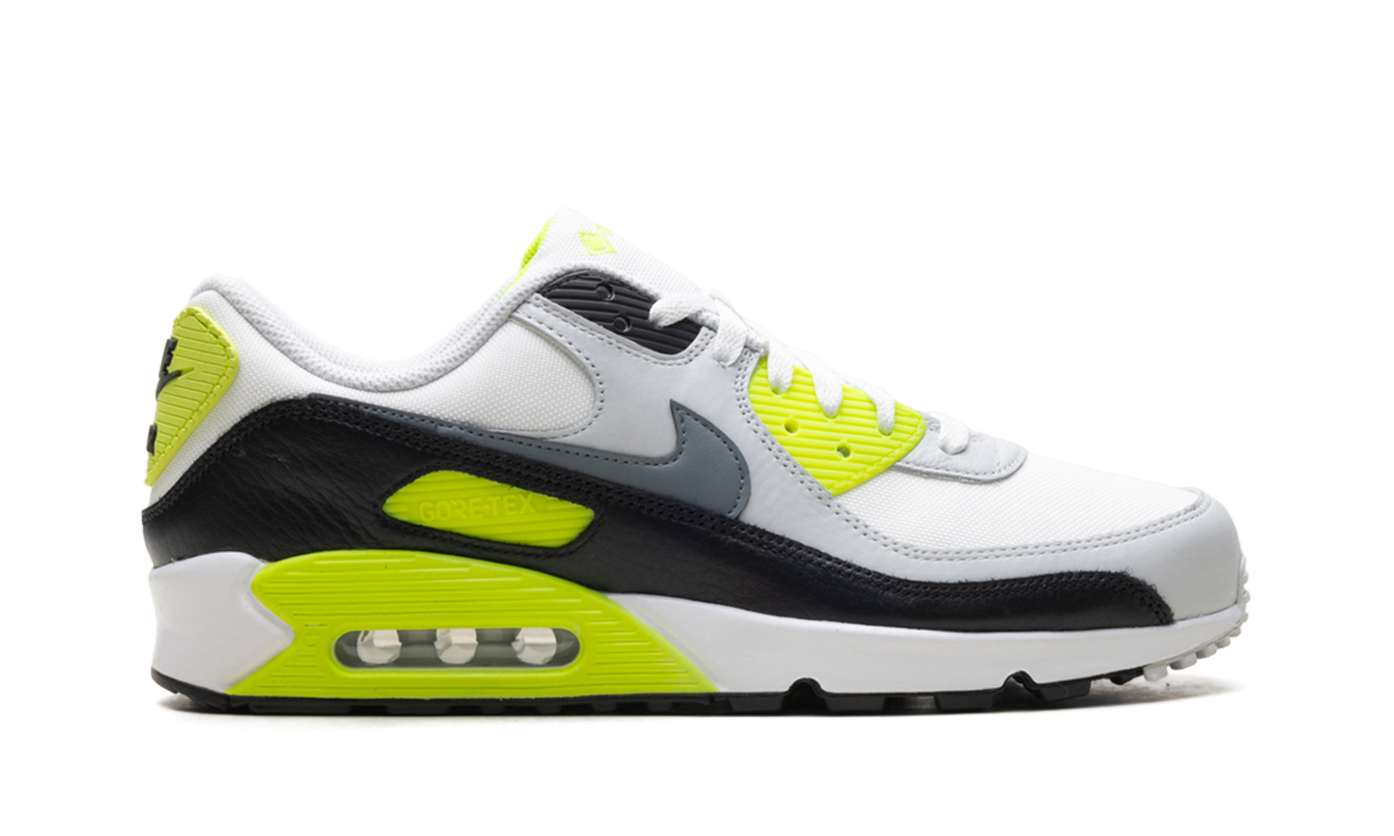 nike air max 90 gore tex summit white volt black cool grey+FD5810-102+right view