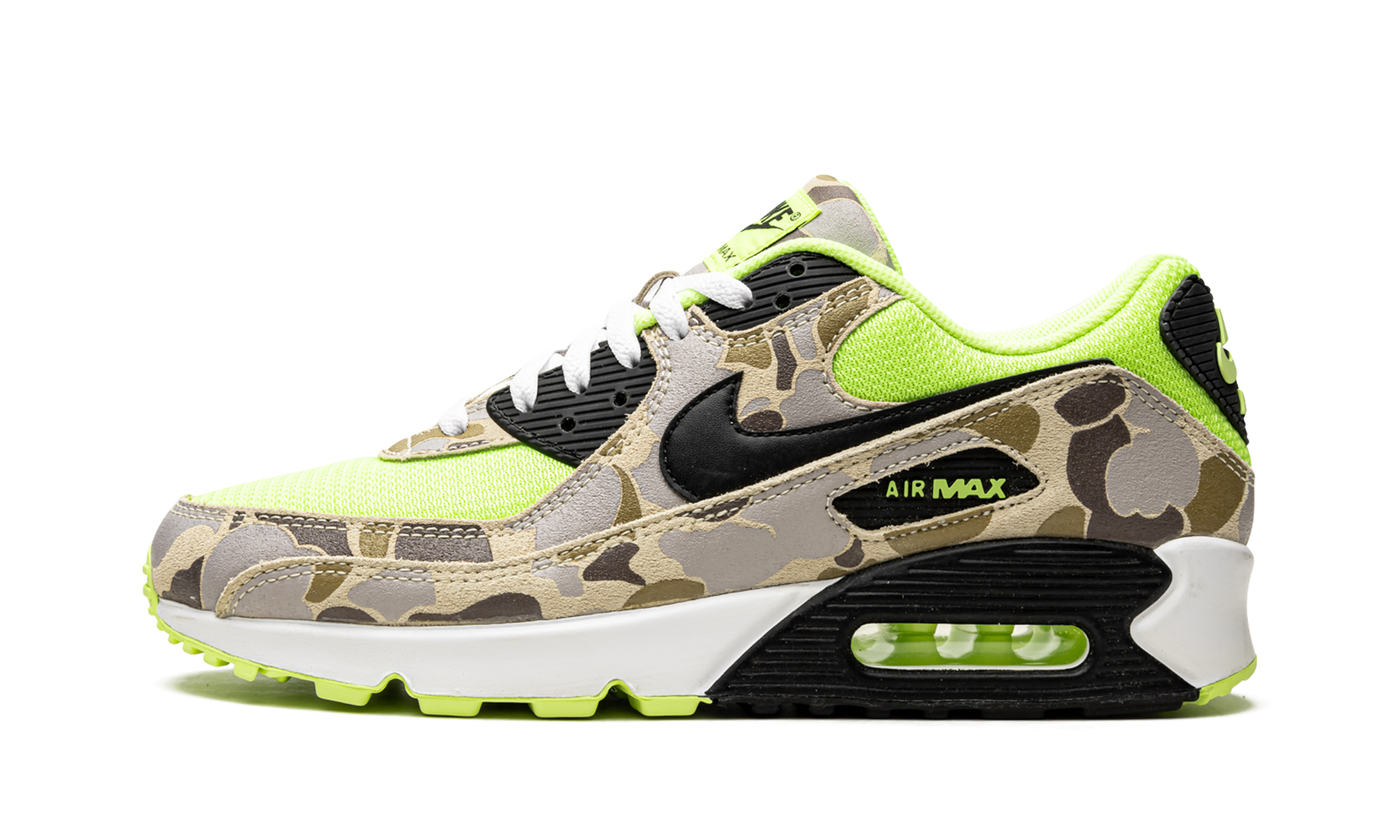 nike air max 90 green camo+CW4039-300+diagnol right view