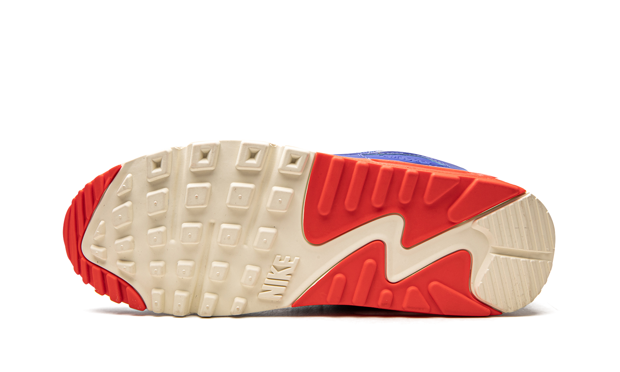 nike air max 90 hyper royal crimson+DM8316-400+bottom view