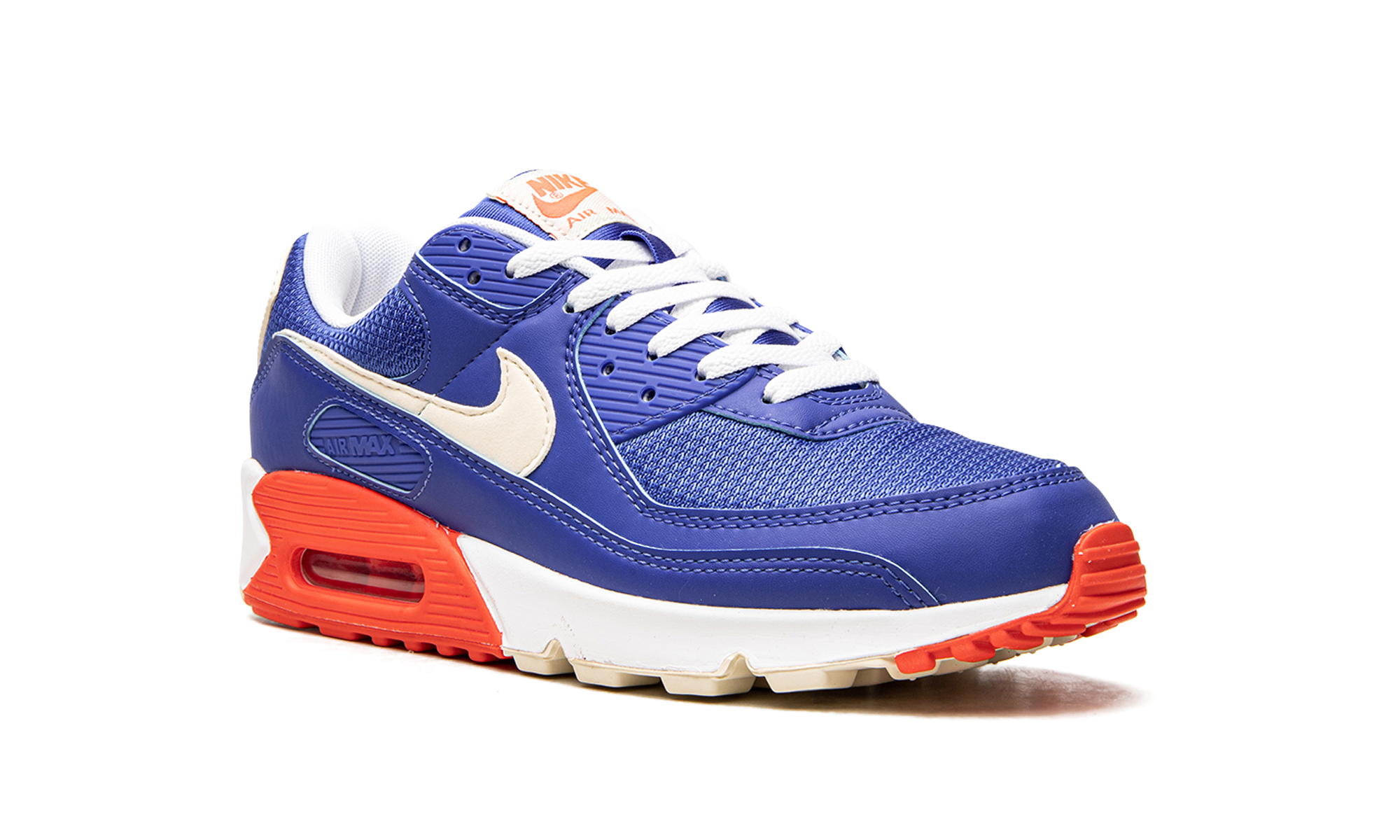 nike air max 90 hyper royal crimson+DM8316-400+diagnol right view