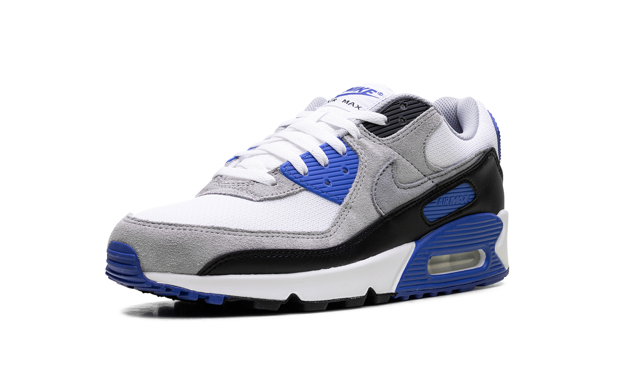 nike air max 90 hyper royal+DM0029-112+left diagnol single view