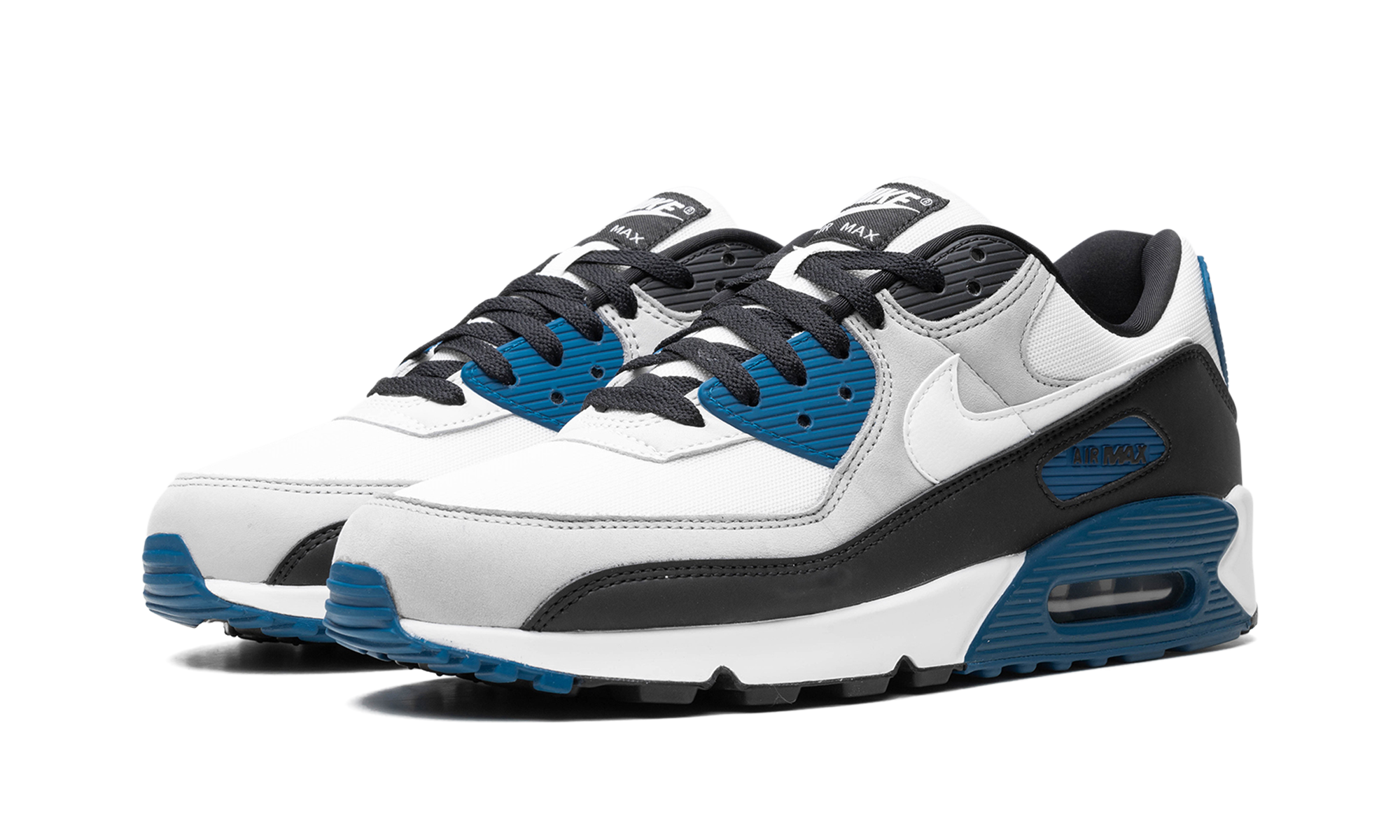 nike air max 90 industrial blue+FB9658-002+diagnol left view