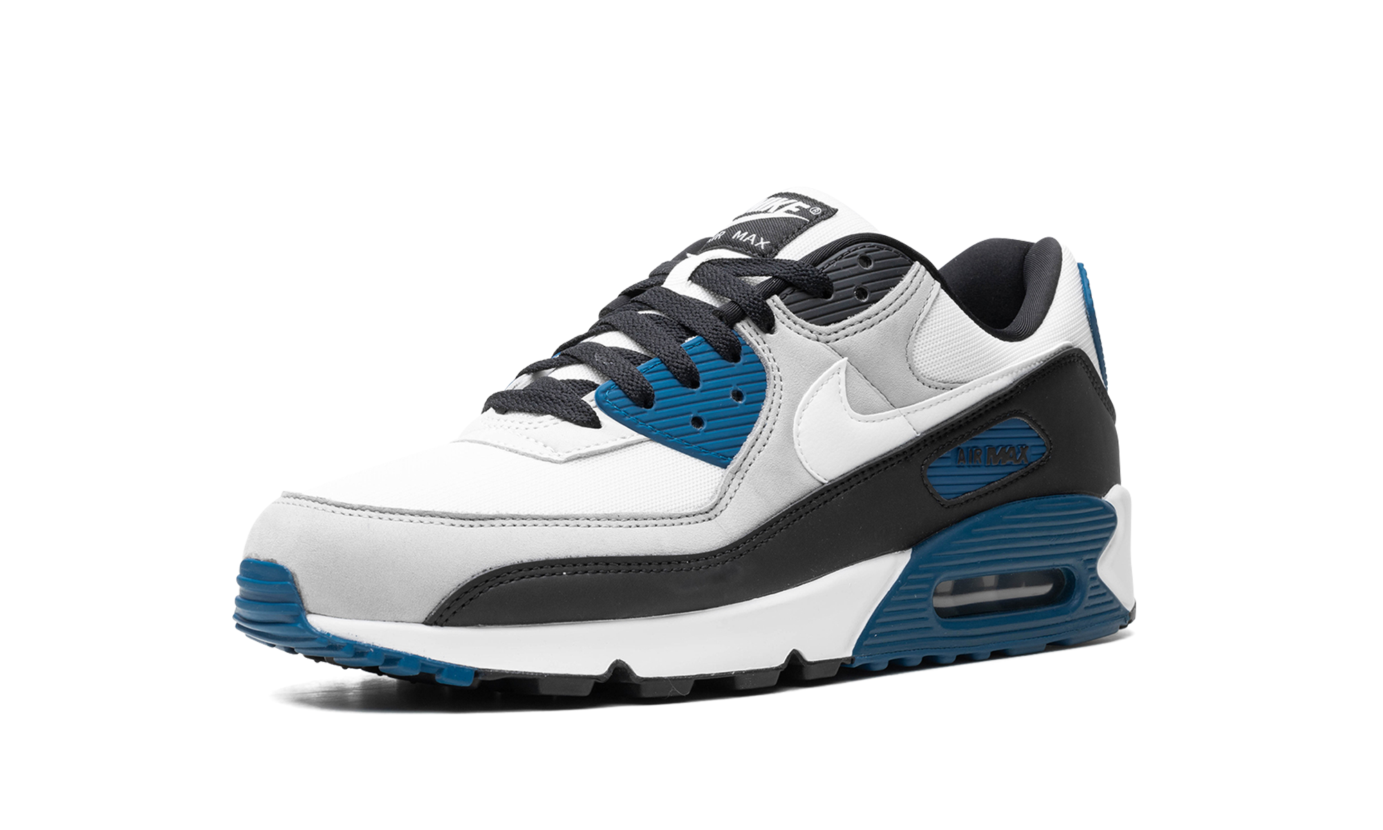 nike air max 90 industrial blue+FB9658-002+left diagnol single view