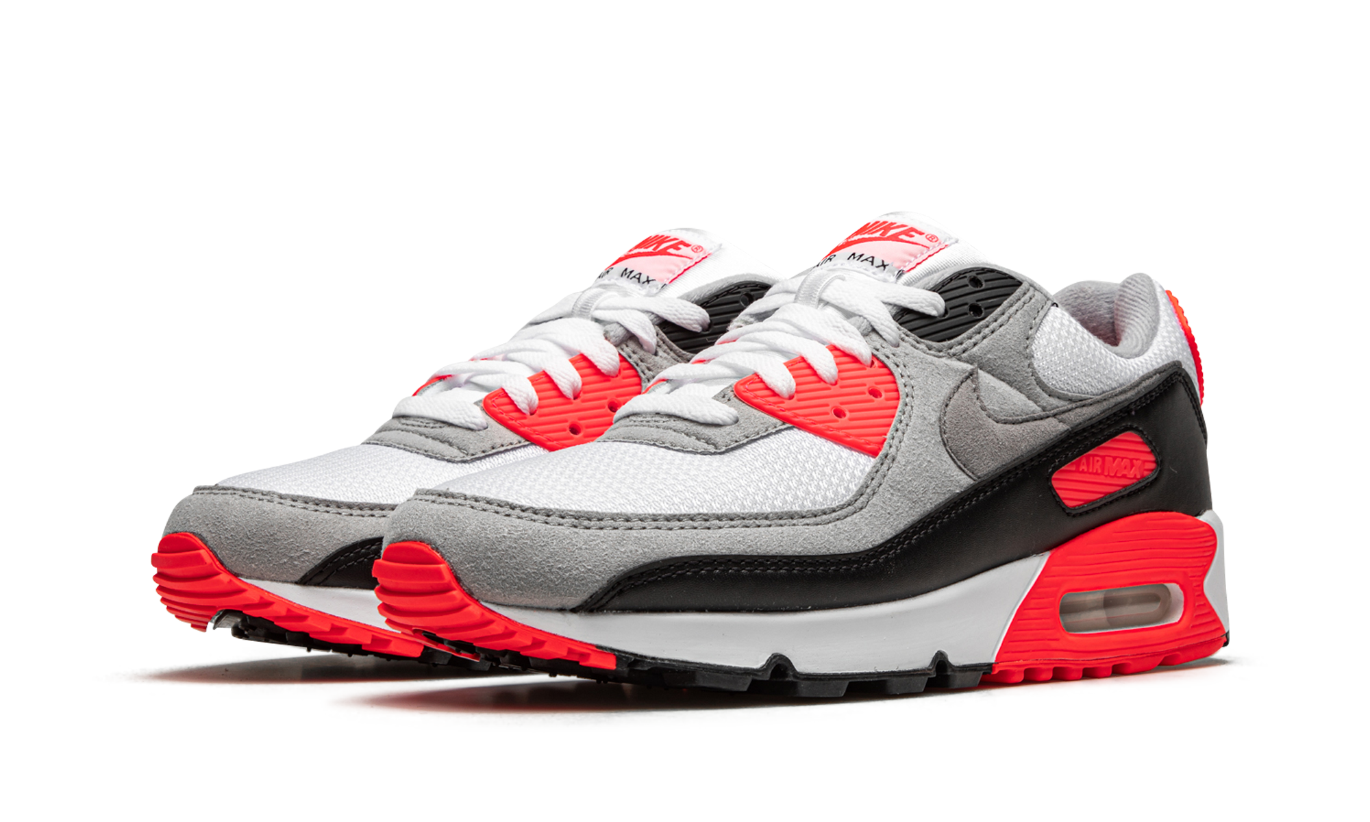 nike air max 90 infrared 2020+CT1685-100+diagnol left view