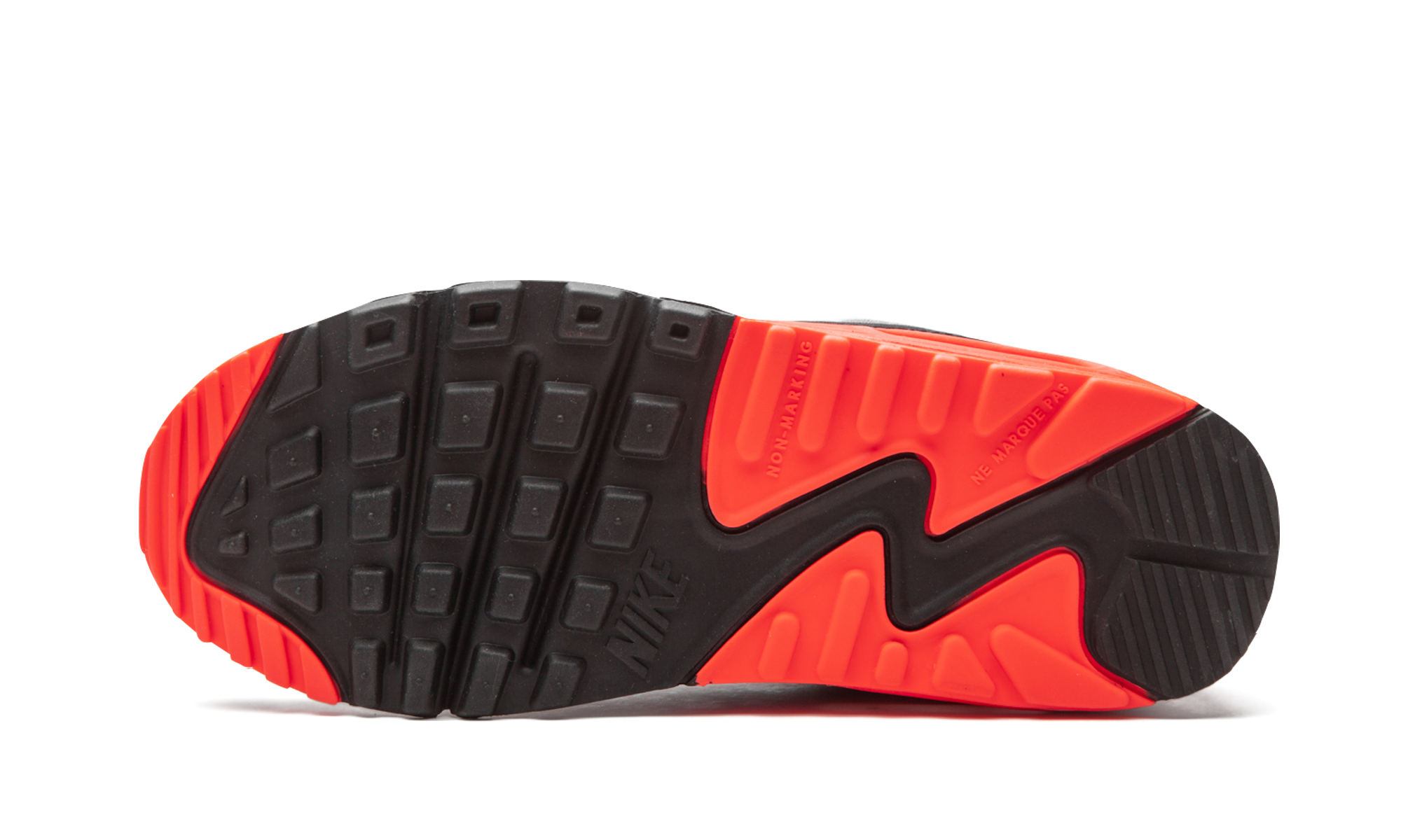 nike air max 90 infrared 2020 gs+DC8334-100+bottom view