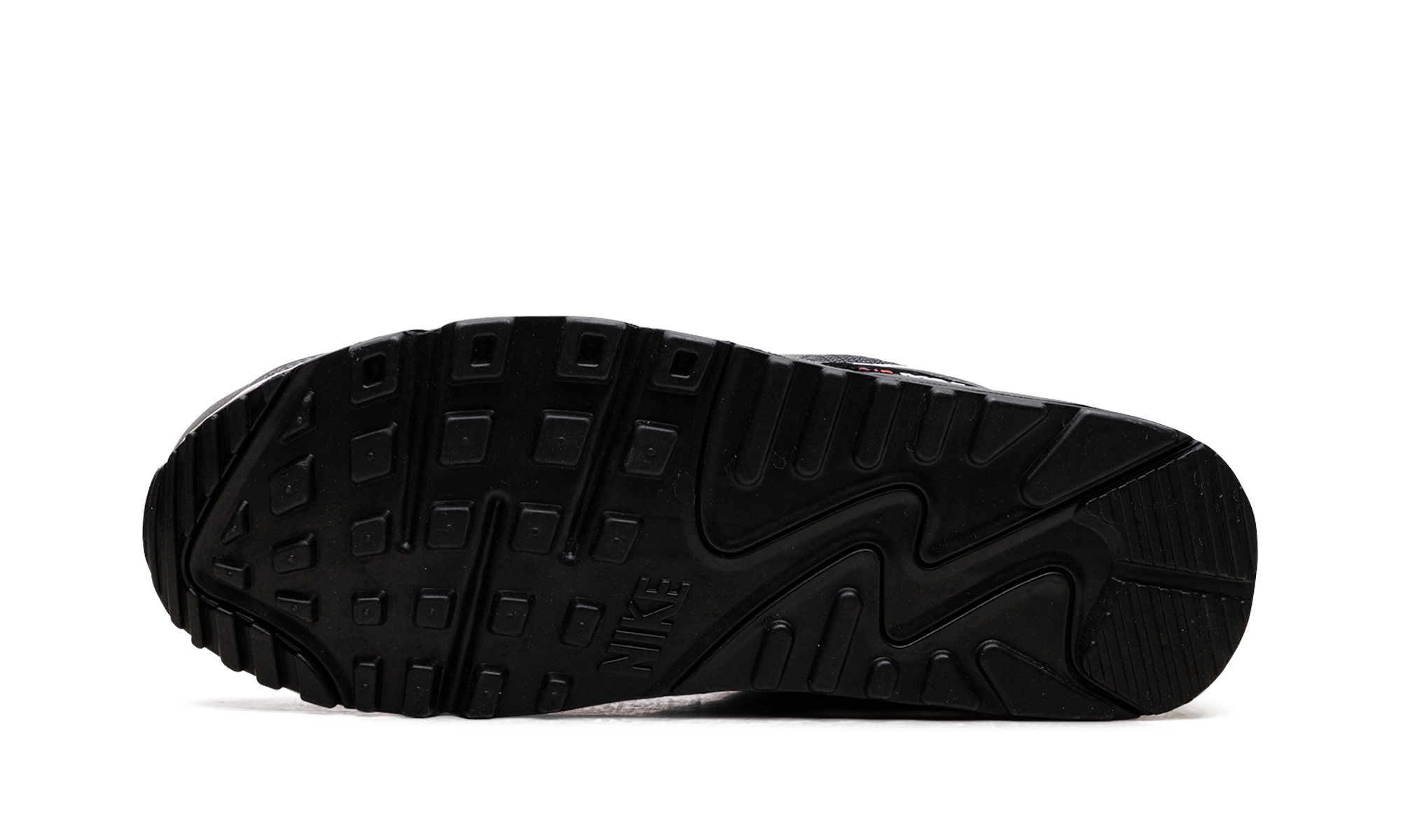 nike air max 90 iron grey university red+DR0145-003+bottom view