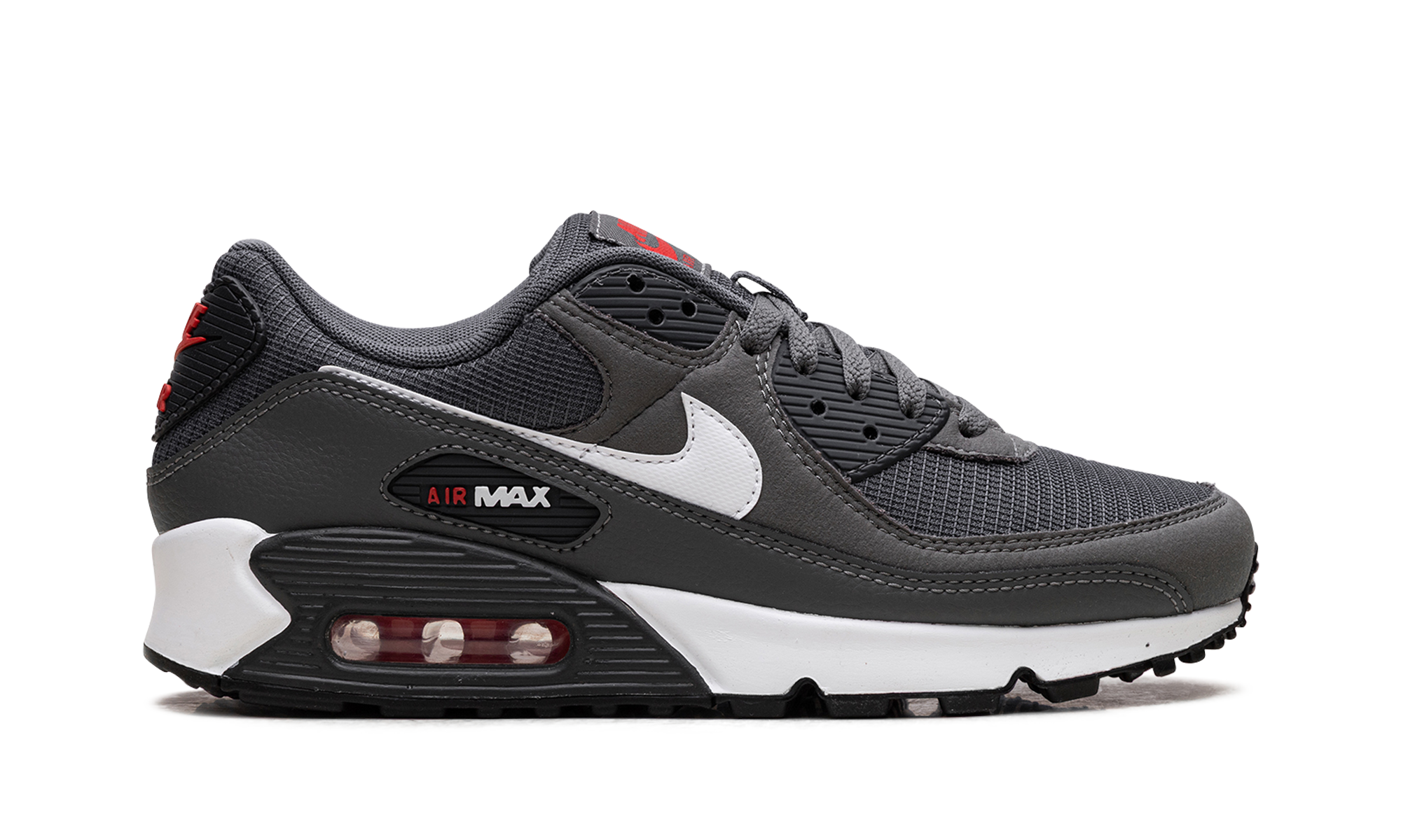 nike air max 90 iron grey university red+DR0145-003+right view