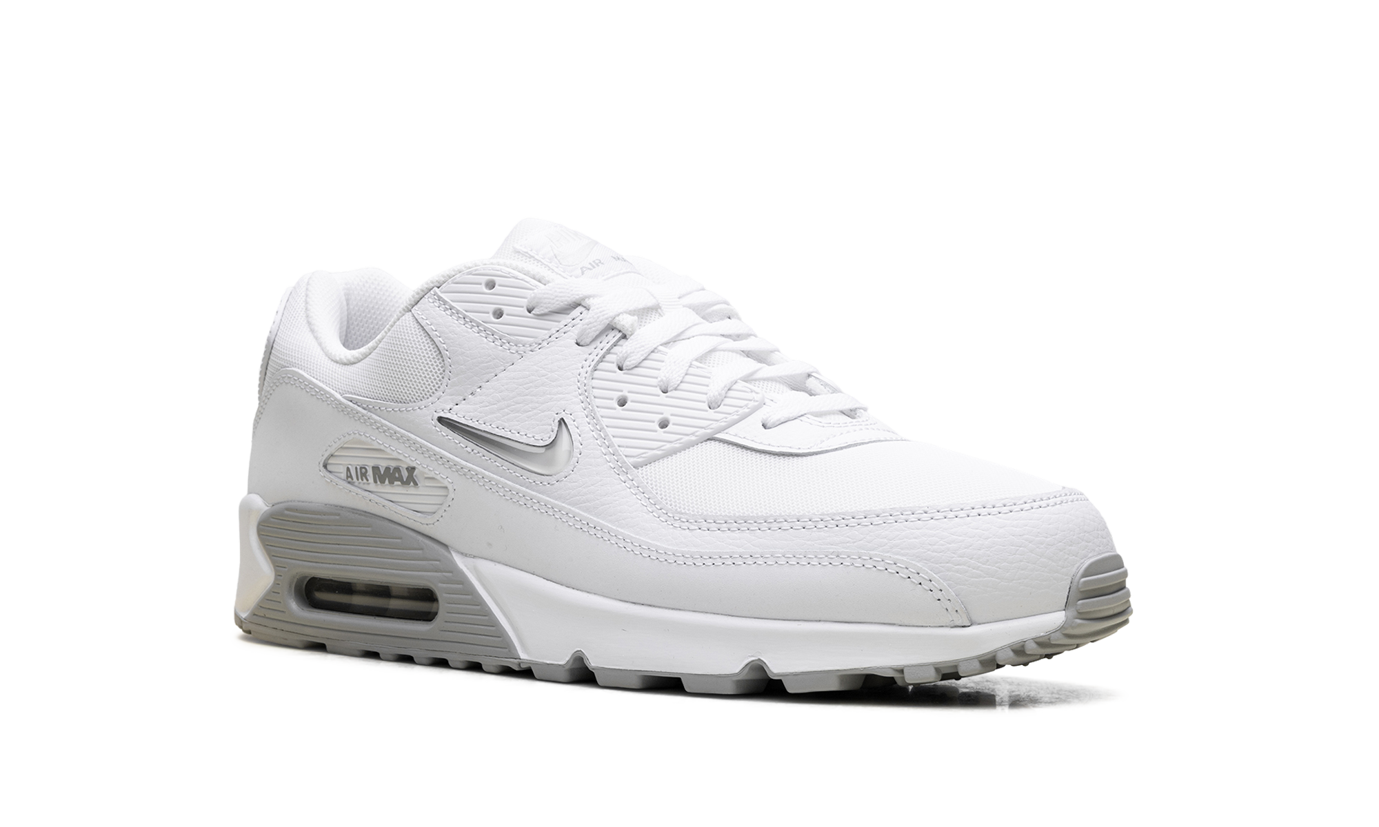 nike air max 90 jewel light smoke grey+FN8005-100+diagnol right view