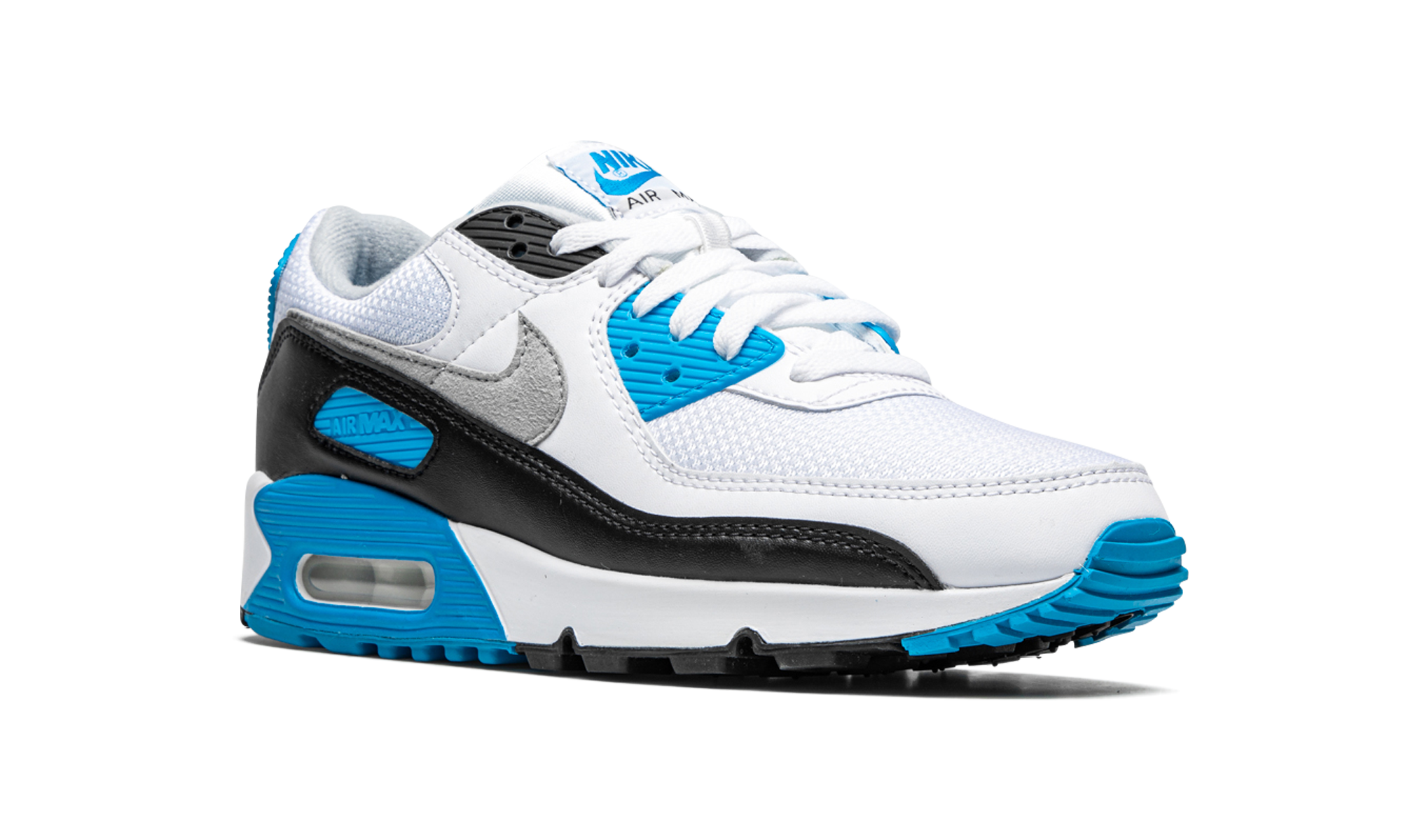 nike air max 90 laser blue 2020+CJ6779-100+diagnol right view