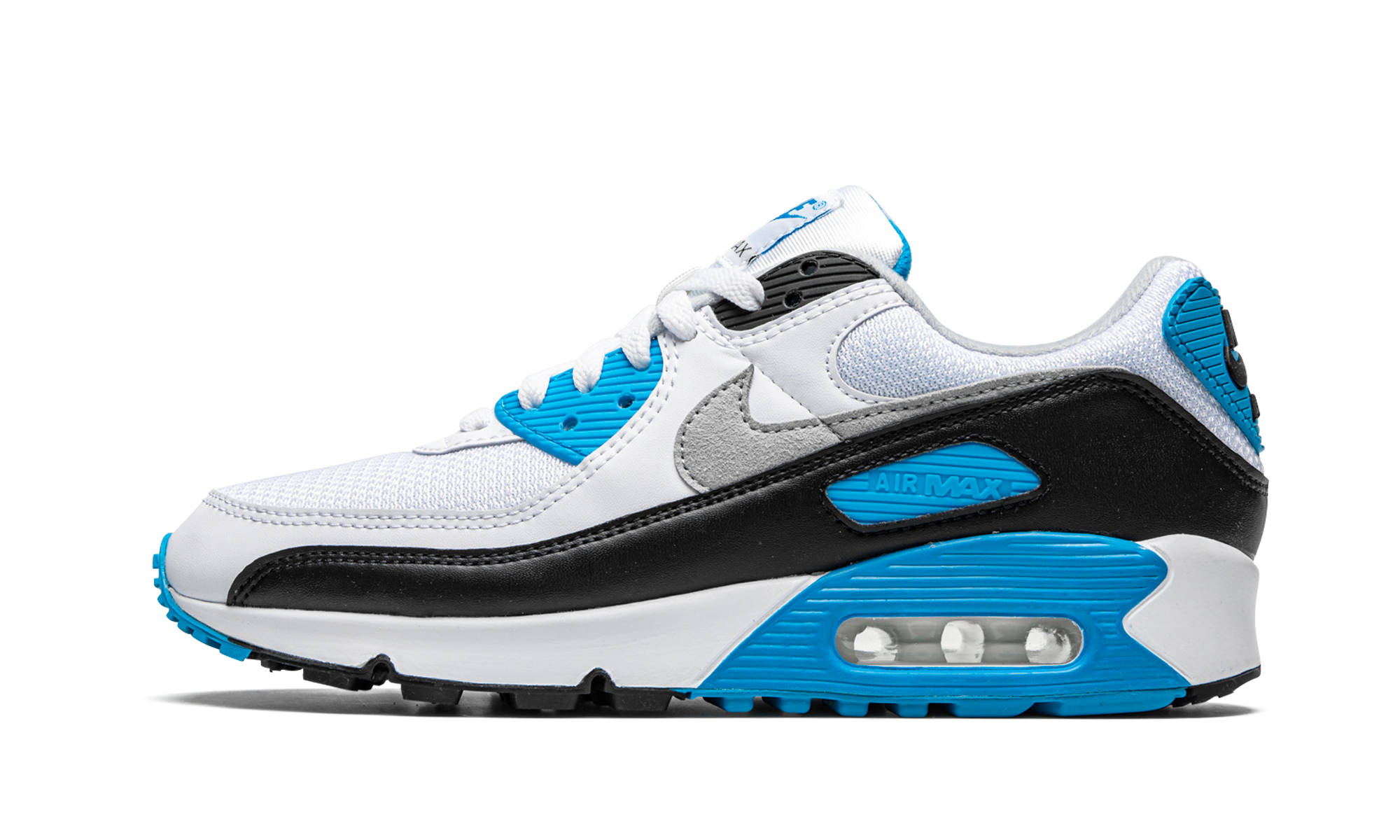 nike air max 90 laser blue 2020+CJ6779-100+diagnol right view 1