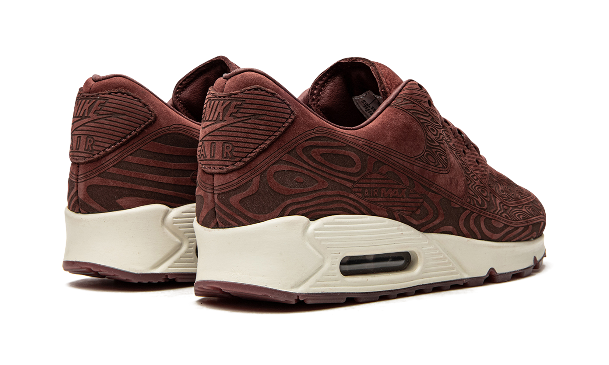 nike air max 90 laser mahogany+DH4689-200+diagnol right behind view