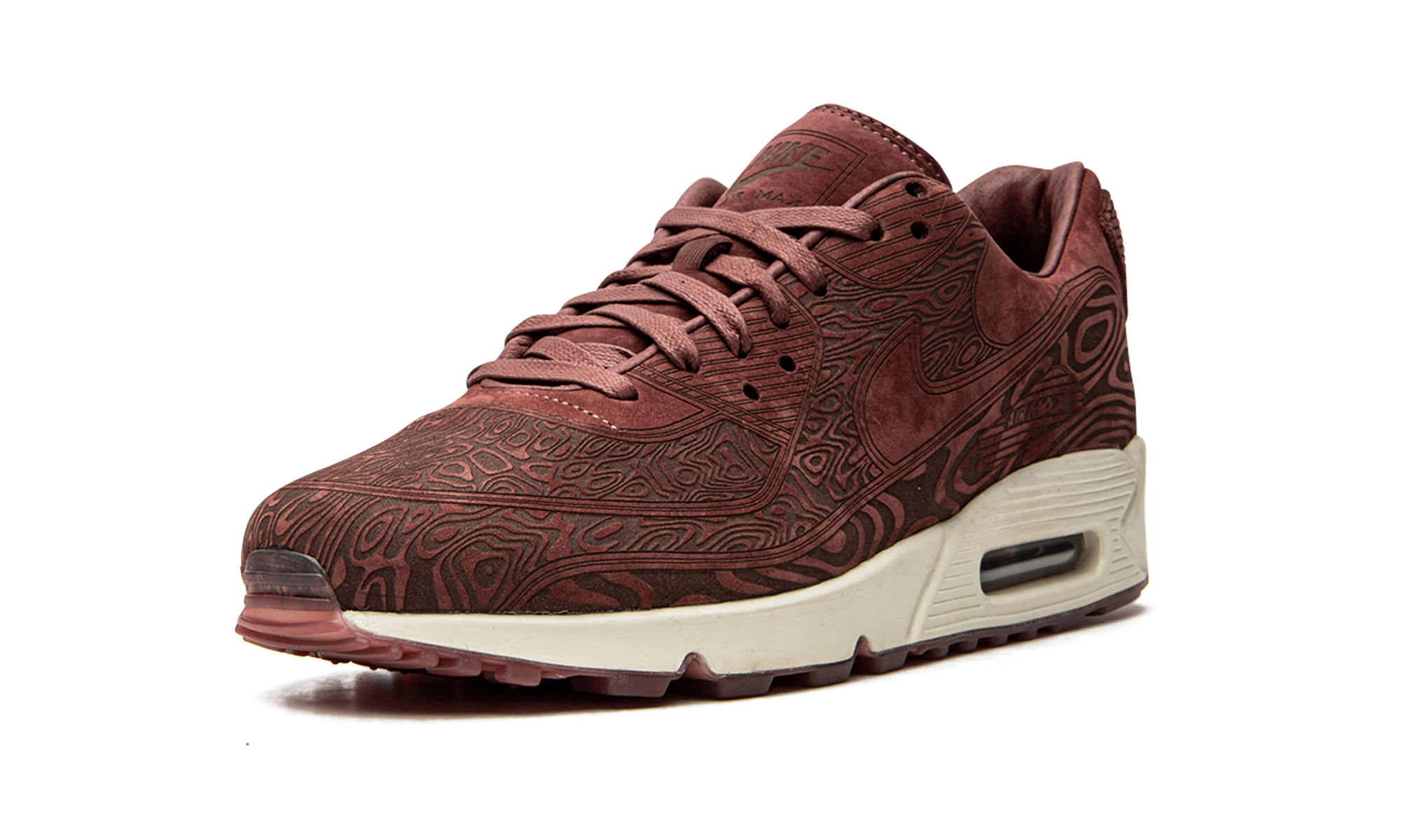 nike air max 90 laser mahogany+DH4689-200+left diagnol single view