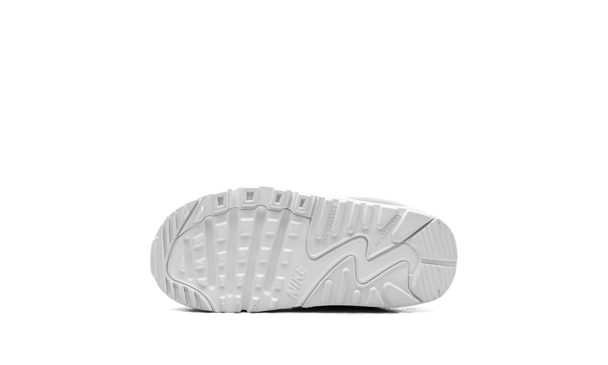 nike air max 90 leather triple white td+CD6868-100+bottom view
