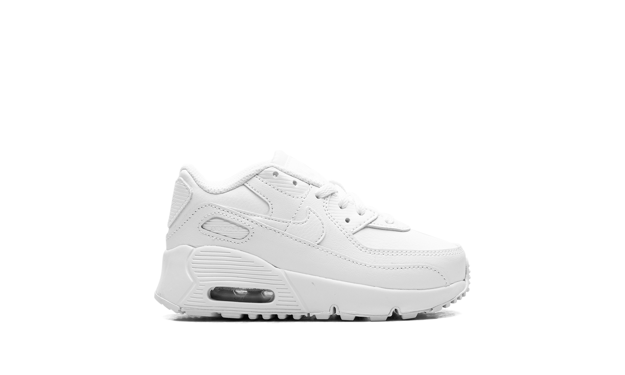 nike air max 90 leather triple white td+CD6868-100+right view