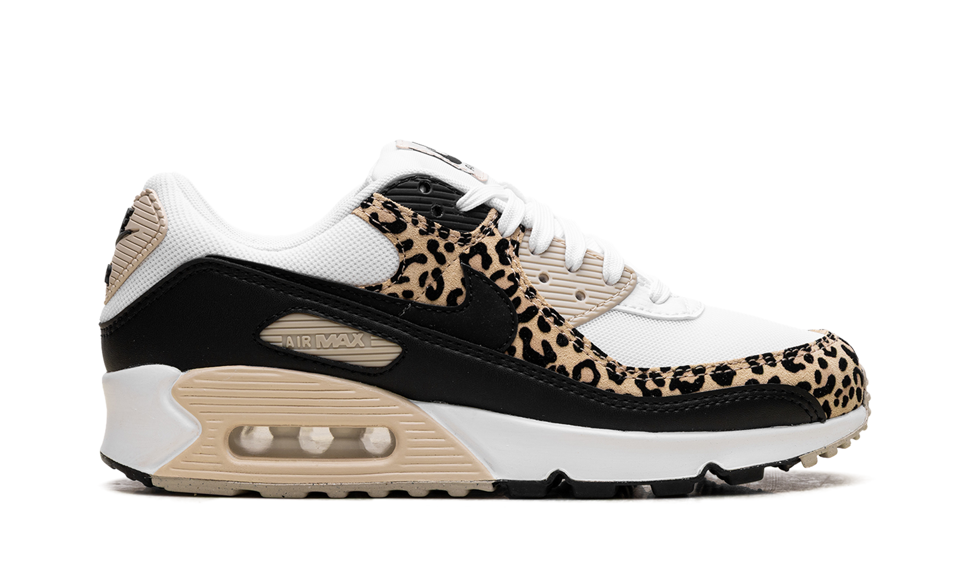 nike air max 90 leopard sanddrift black women s+IF1619-100+right view