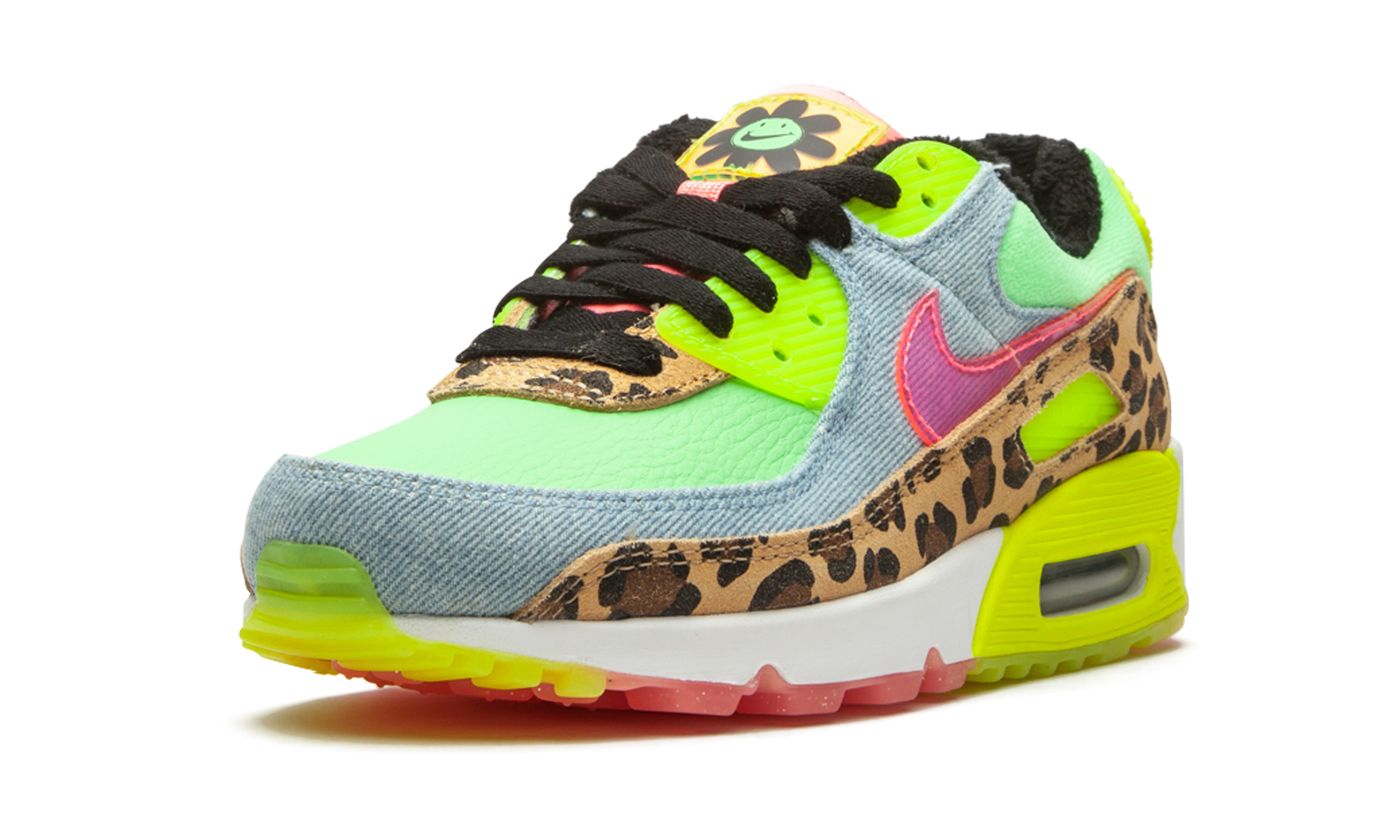 nike air max 90 lx 90s dancefloor green women s+CW3499-300+left diagnol single view