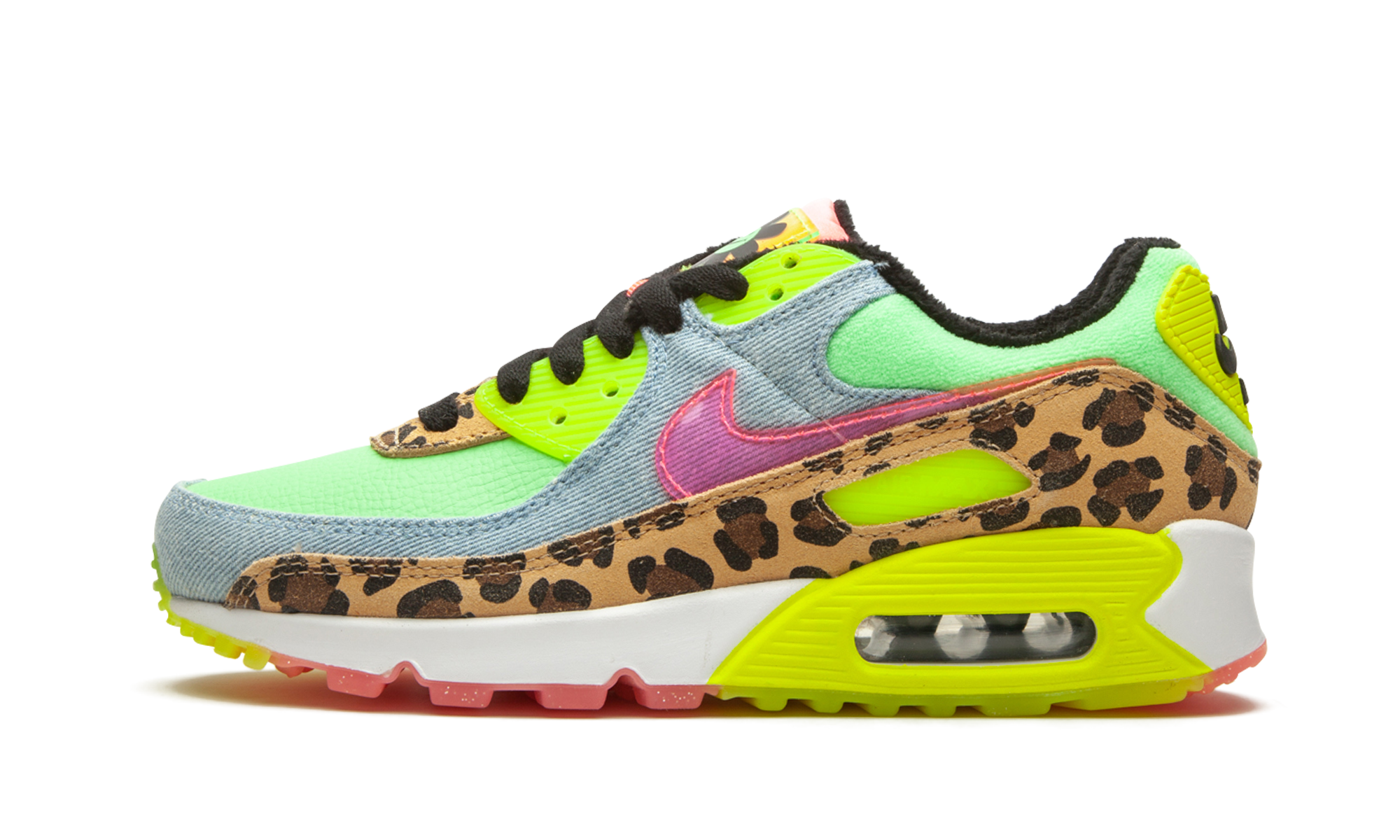 nike air max 90 lx 90s dancefloor green women s+CW3499-300+diagnol right view 1