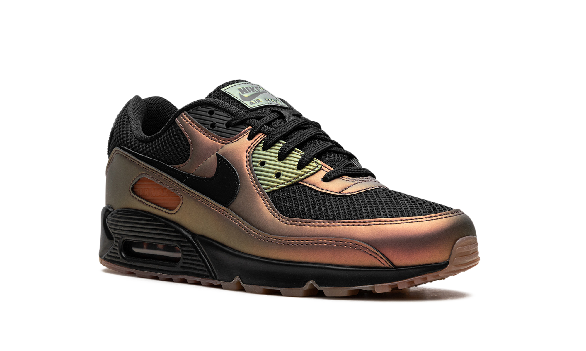 nike air max 90 metallic copper+HQ4042-001+diagnol right view