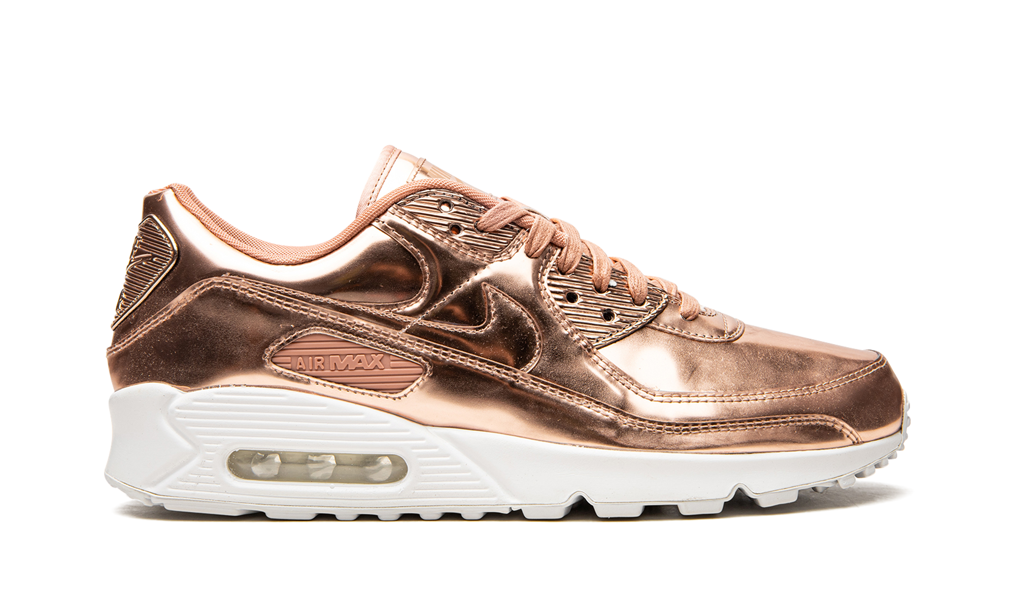 nike air max 90 metallic rose gold 2020 women s+CQ6639-600+right view