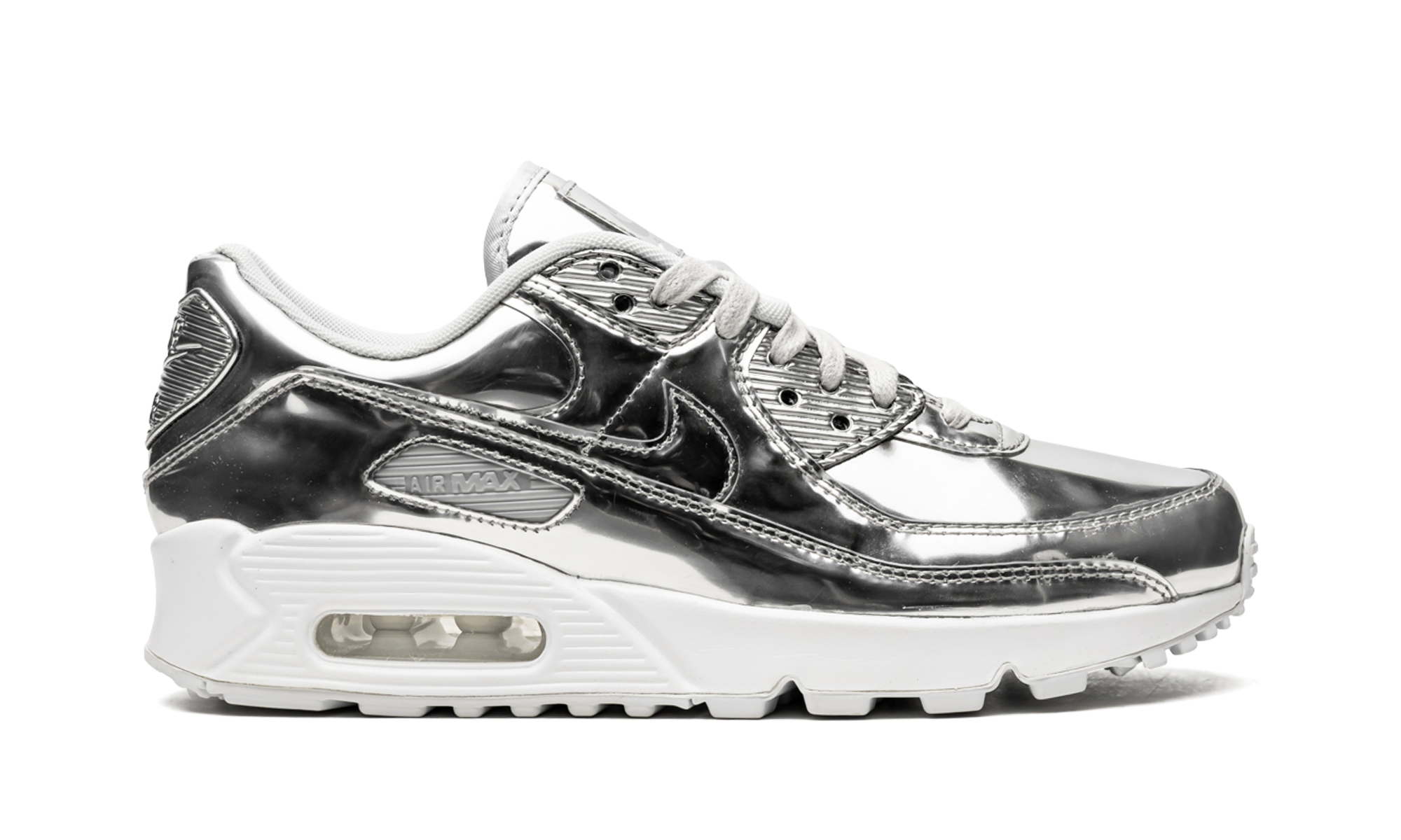 nike air max 90 metallic silver 2020 women s+CQ6639-001+right view