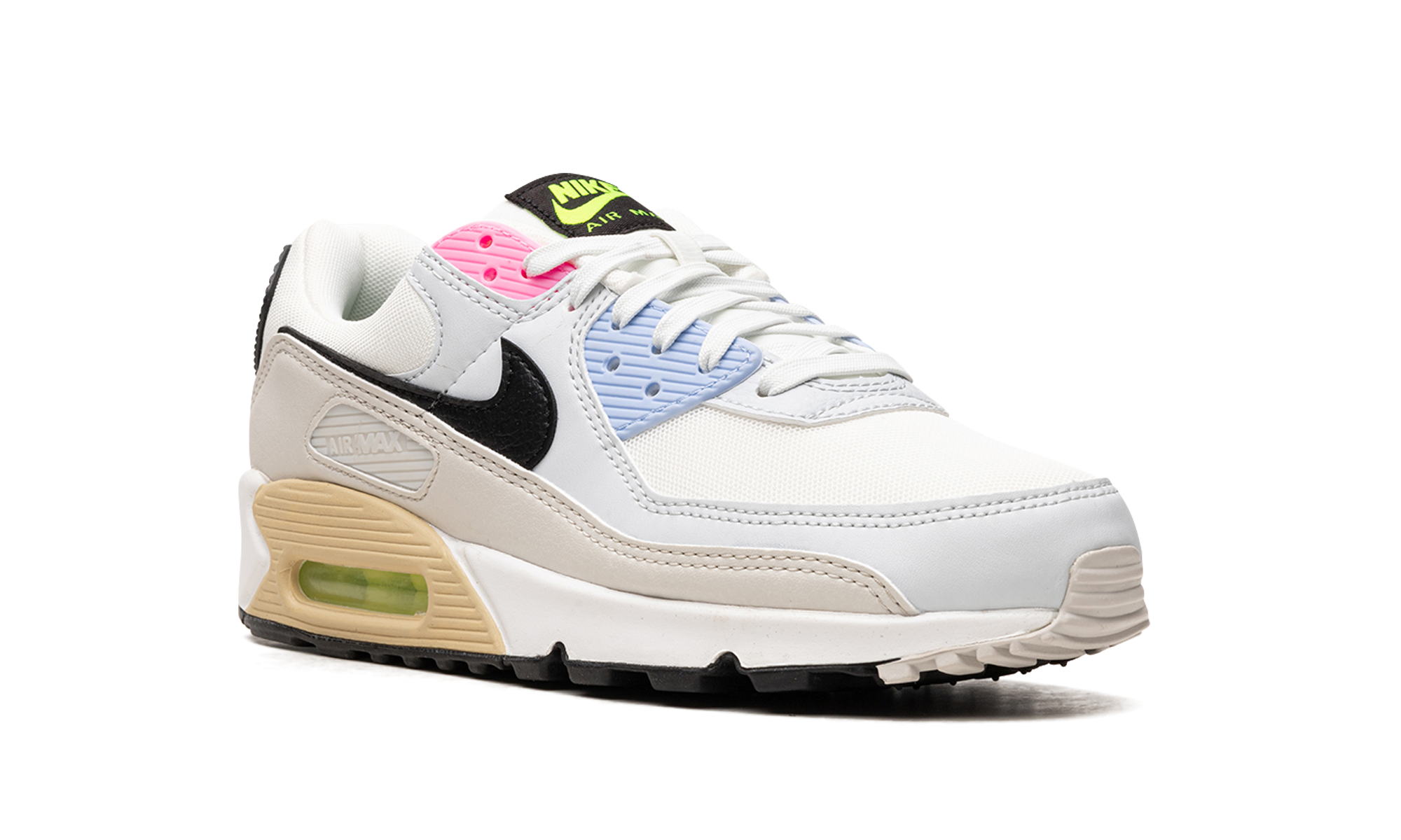 nike air max 90 multi color pastel women s+DQ0374-100+diagnol right view