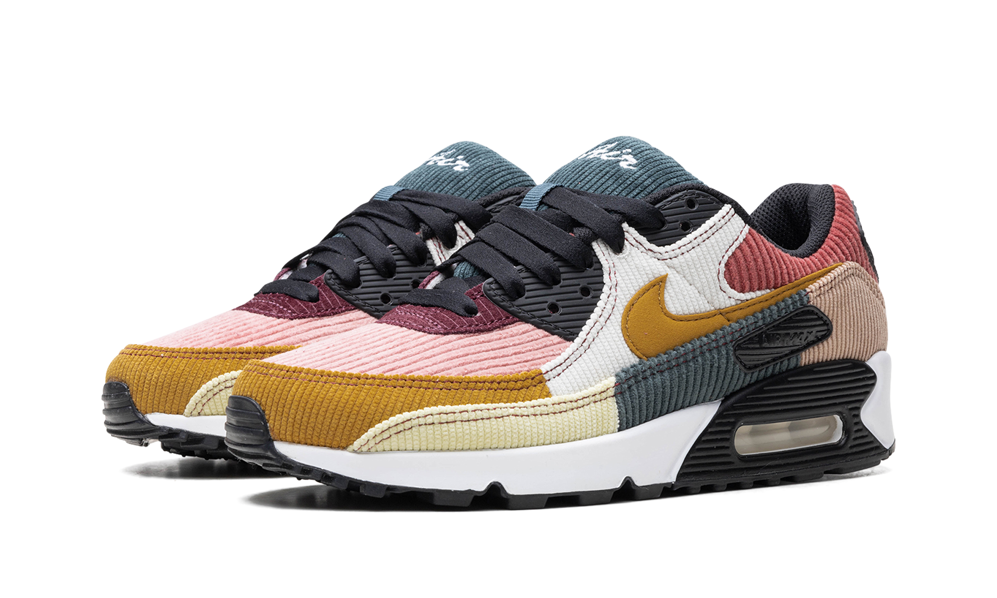 nike air max 90 multi corduroy women s+FB8455-001+diagnol left view