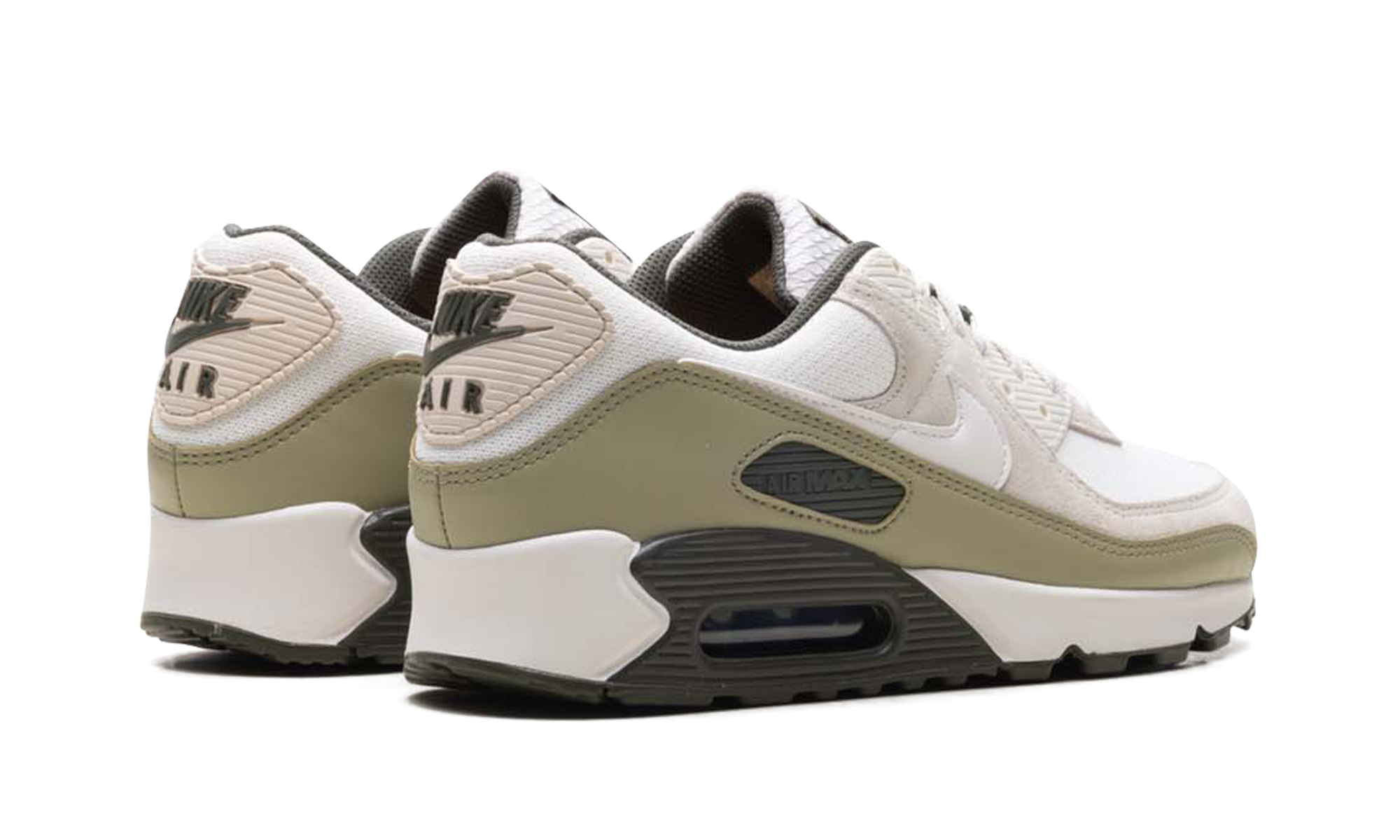 nike air max 90 neutral olive light orewood brown+IH0262-276+diagnol right behind view